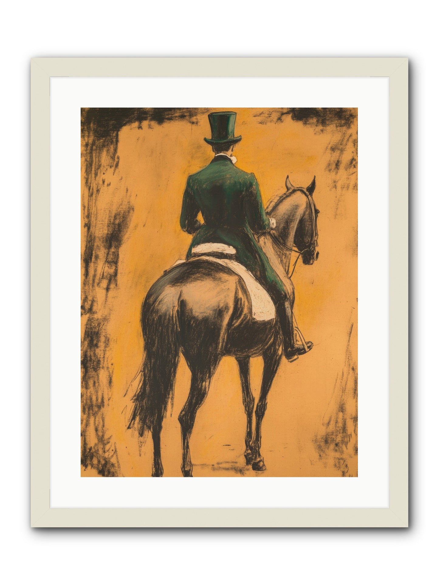 Forest & Steed -- Framed Print - White 18x24