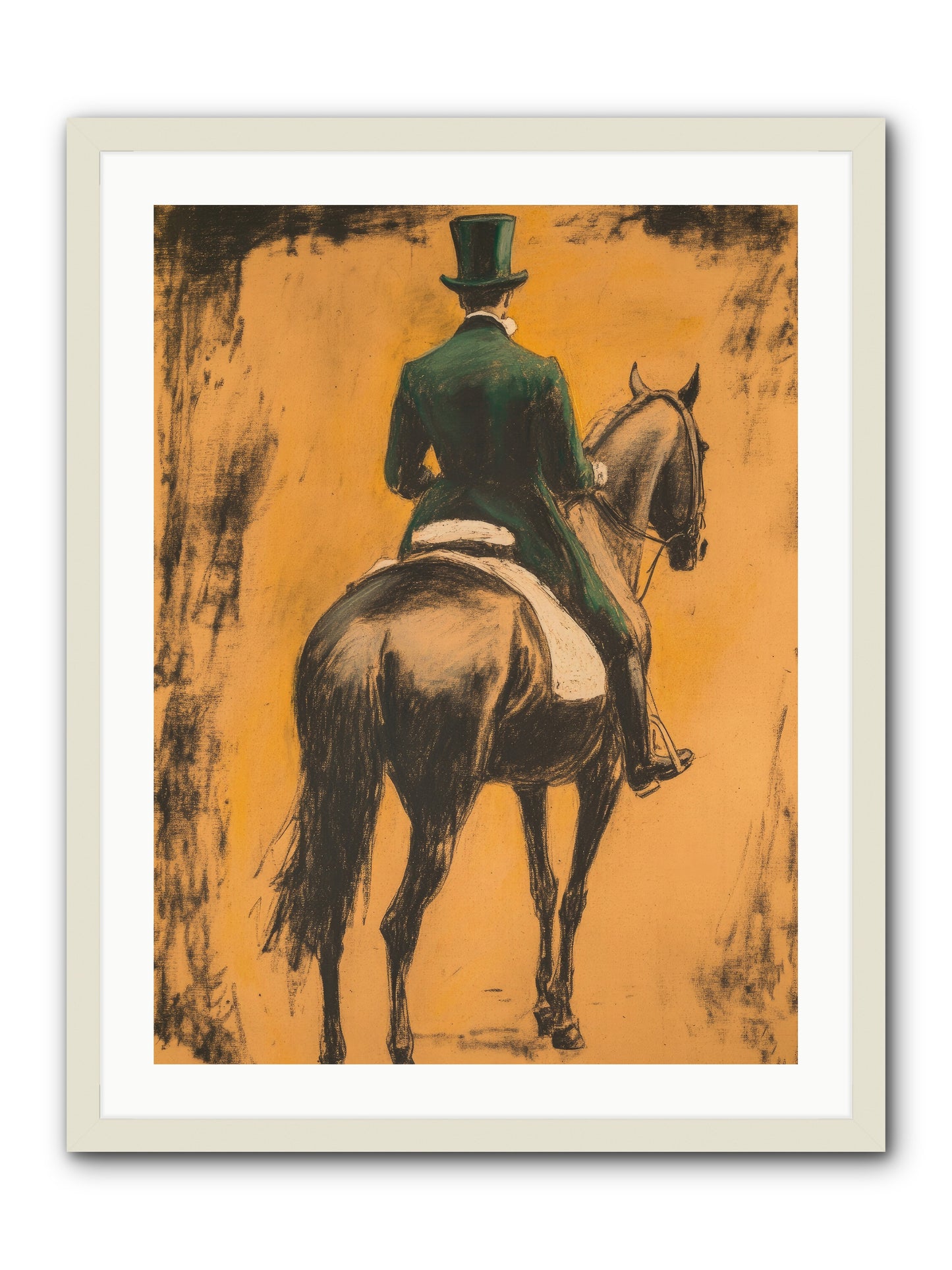 Forest & Steed -- Framed Print - White 24x32