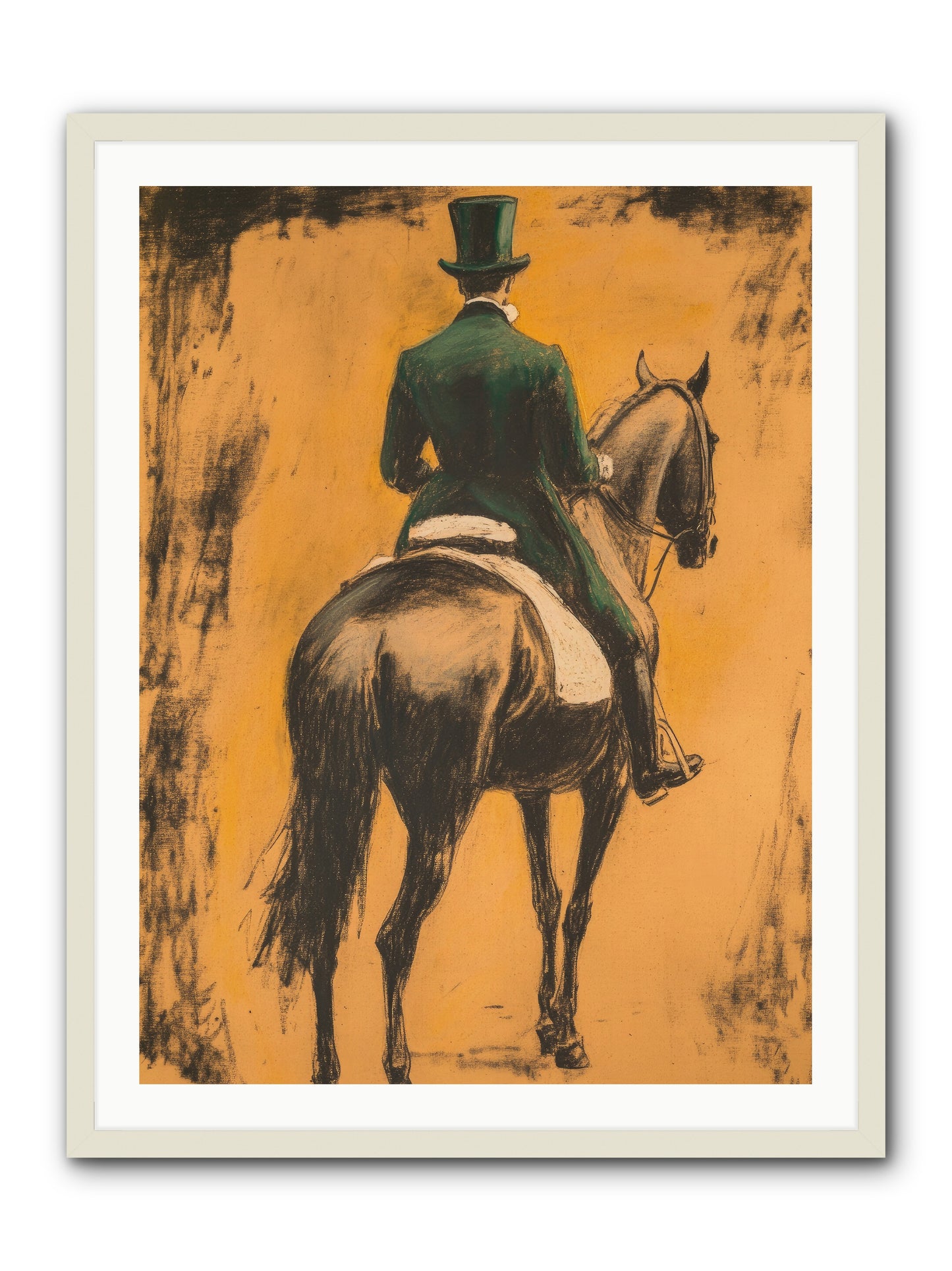 Forest & Steed -- Framed Print - White 30x40