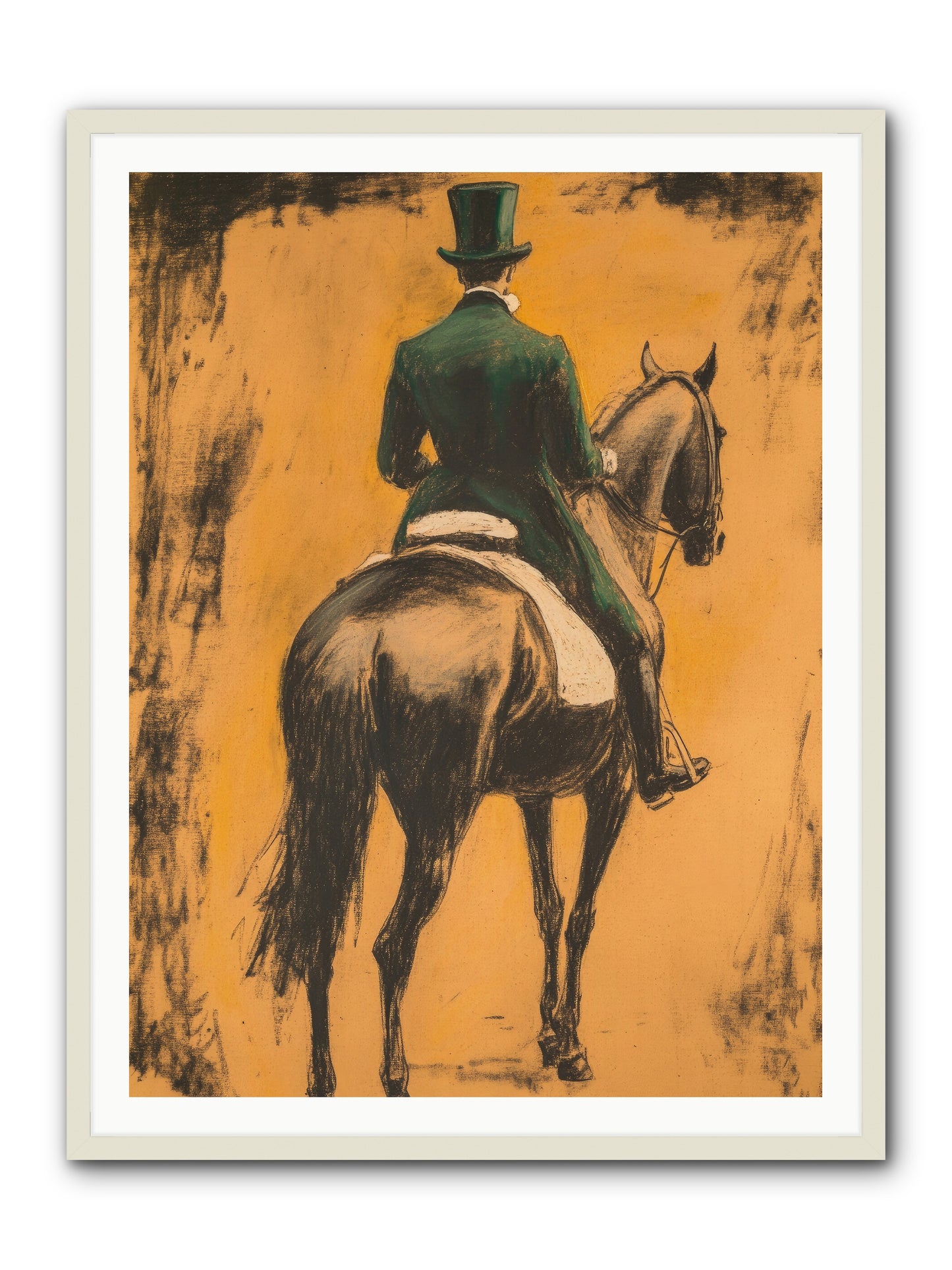 Forest & Steed -- Framed Print - White 36x48