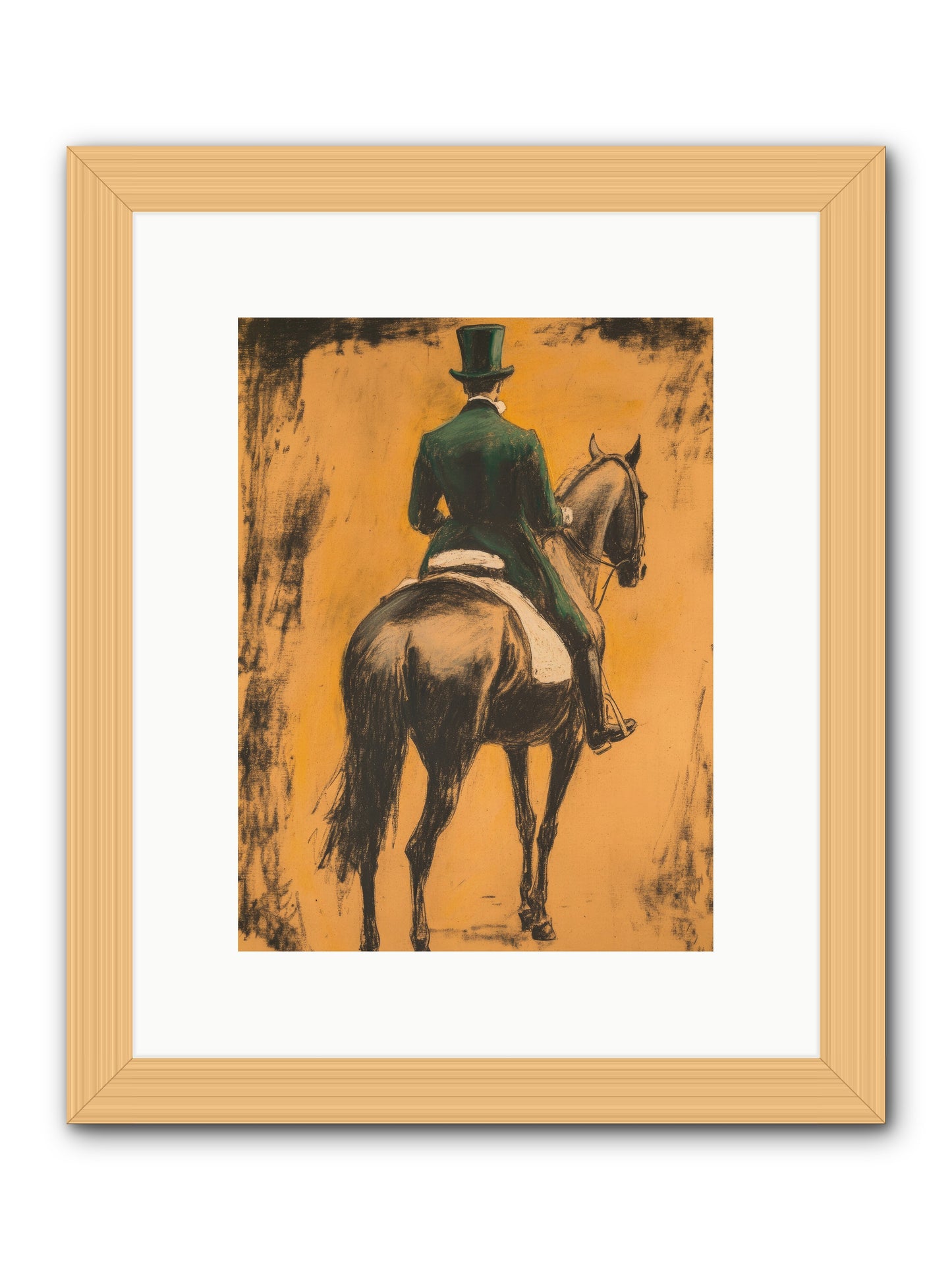 Forest & Steed -- Framed Print - Natural 9x12