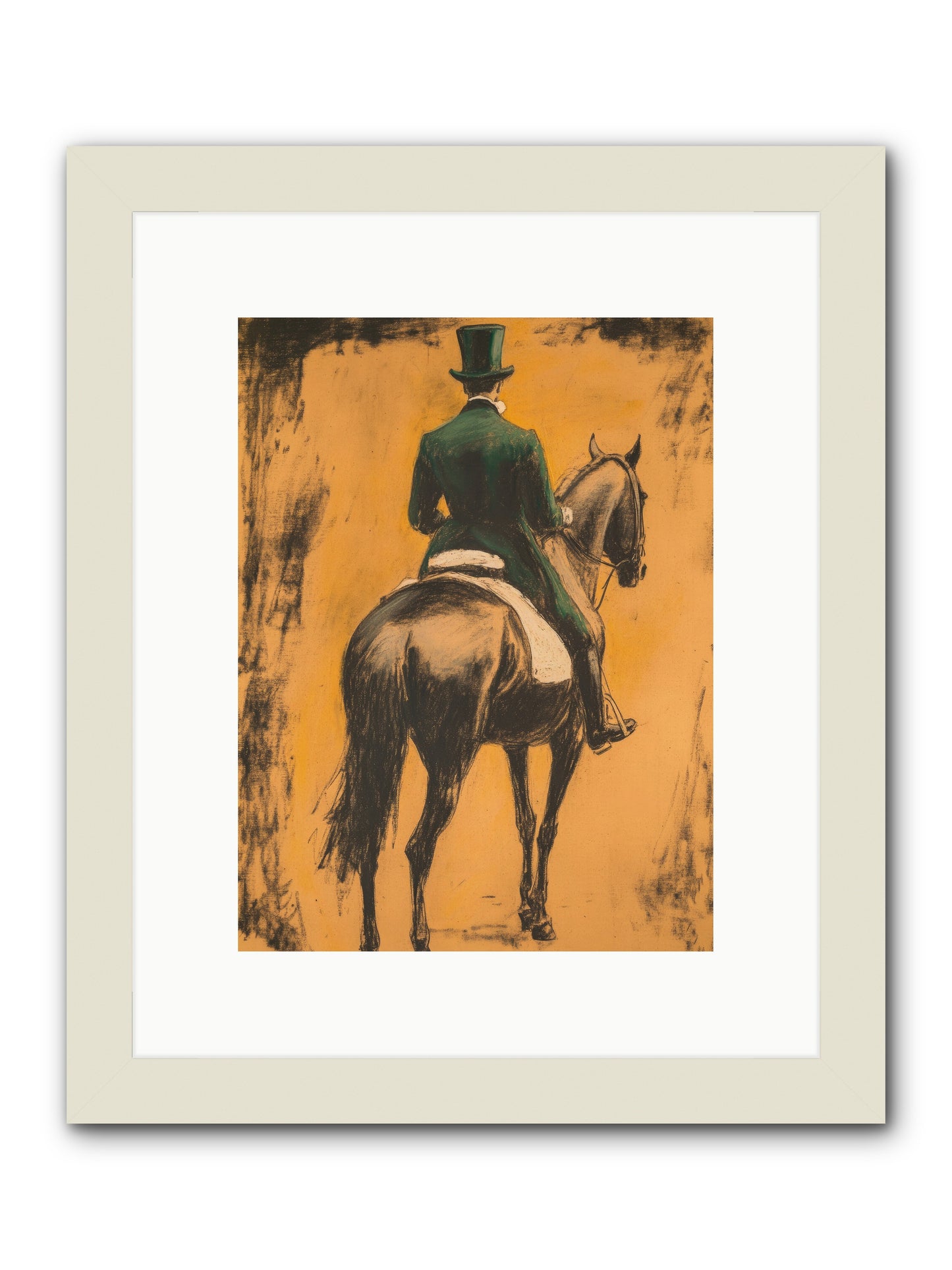 Forest & Steed -- Framed Print - White 9x12