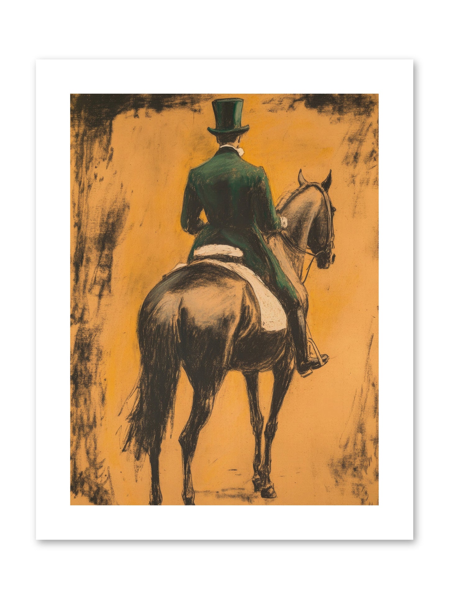 Forest & Steed -- Loose Canvas Print 9x12