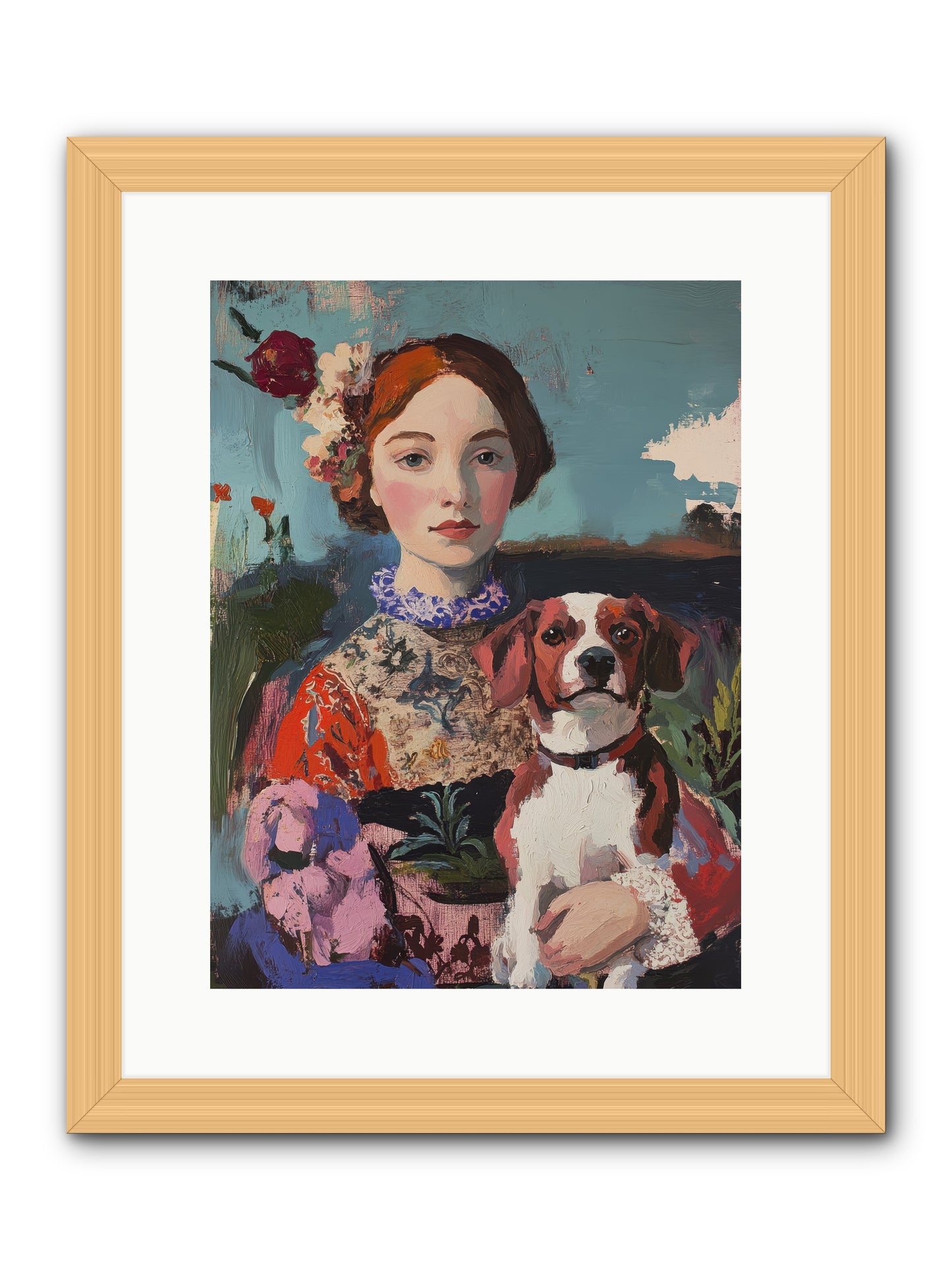 Forever and a Day -- Framed Print - Natural 12x16