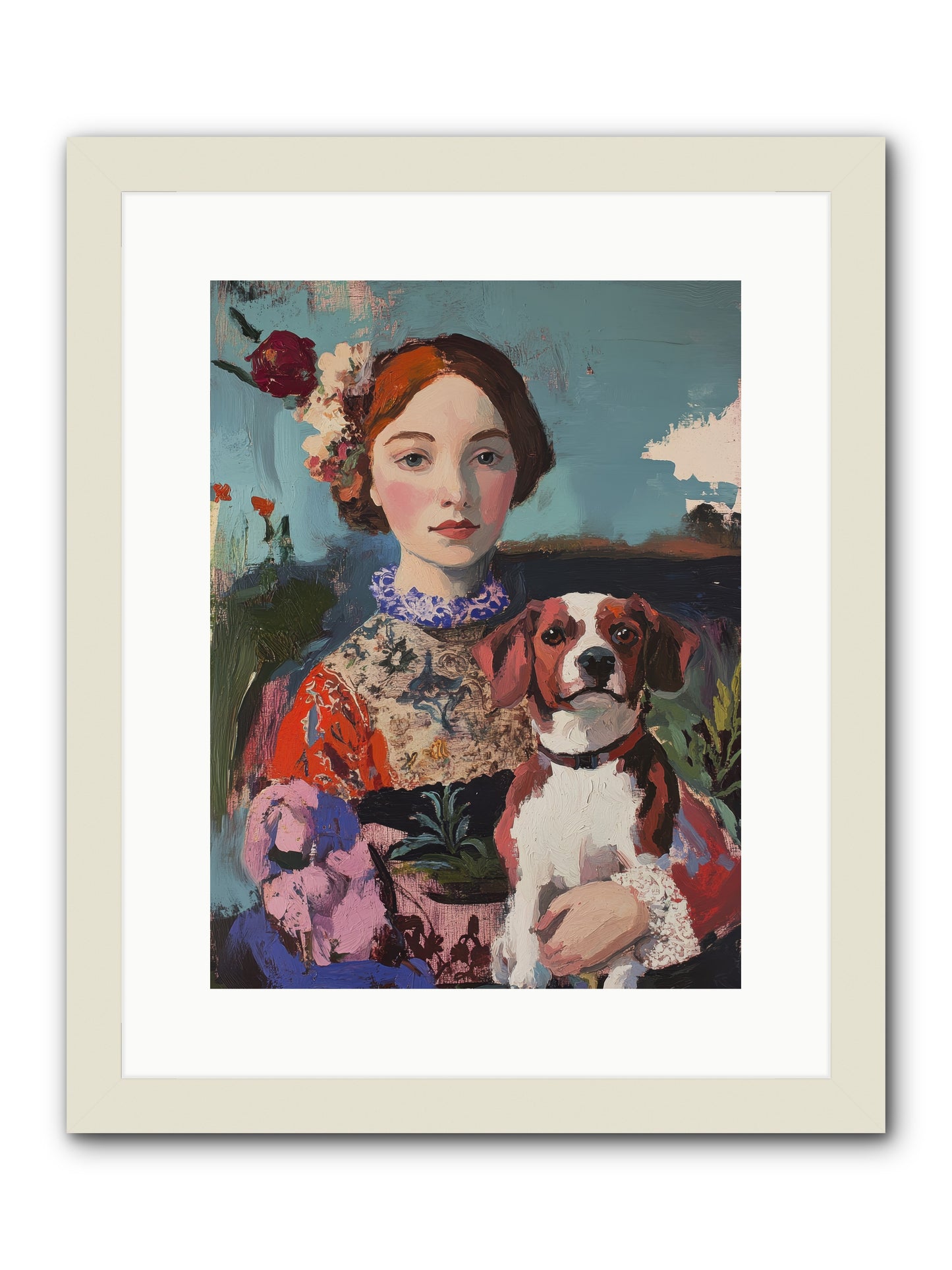 Forever and a Day -- Framed Print - White 12x16