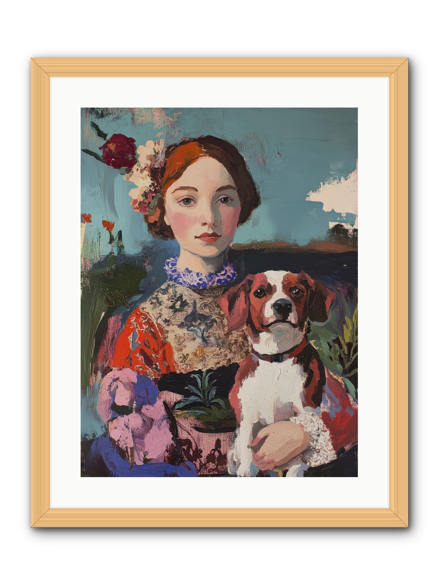 Forever and a Day -- Framed Print - Natural 18x24