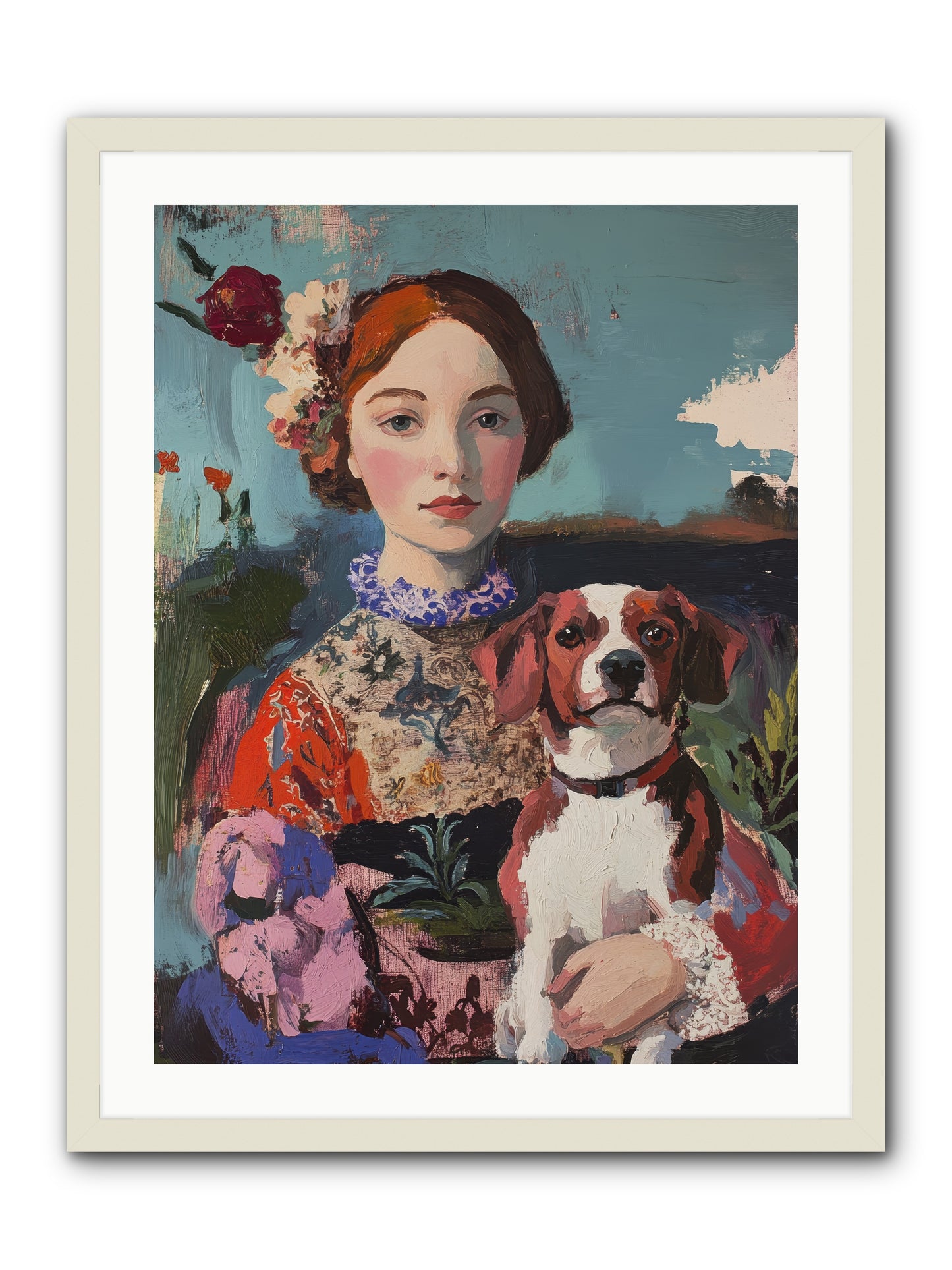 Forever and a Day -- Framed Print - White 24x32