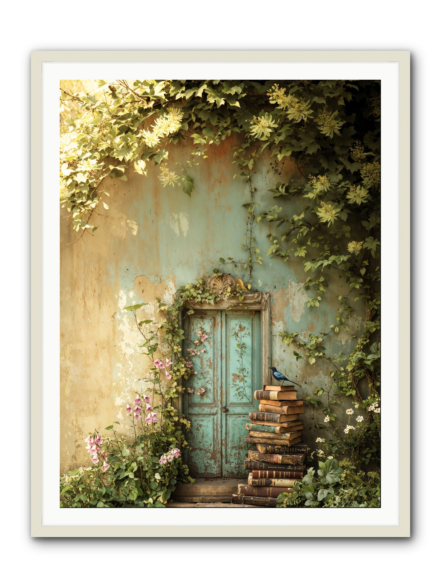 Forgotten Folios -- Framed Print - White 36x48