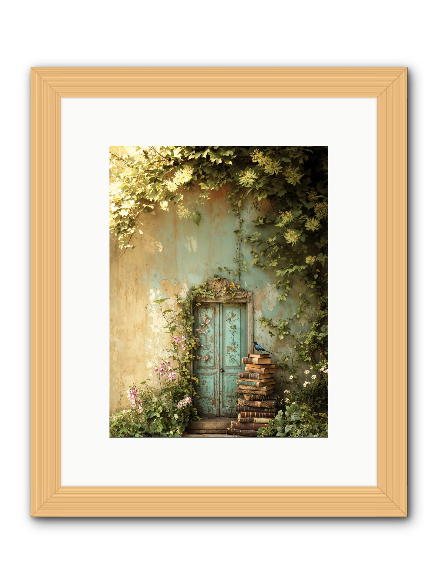 Forgotten Folios -- Framed Print - Natural 9x12