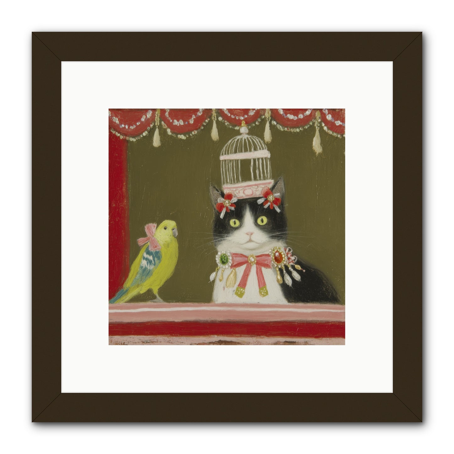 Forgotten Garden Tales -- Framed Print - Black 10x10