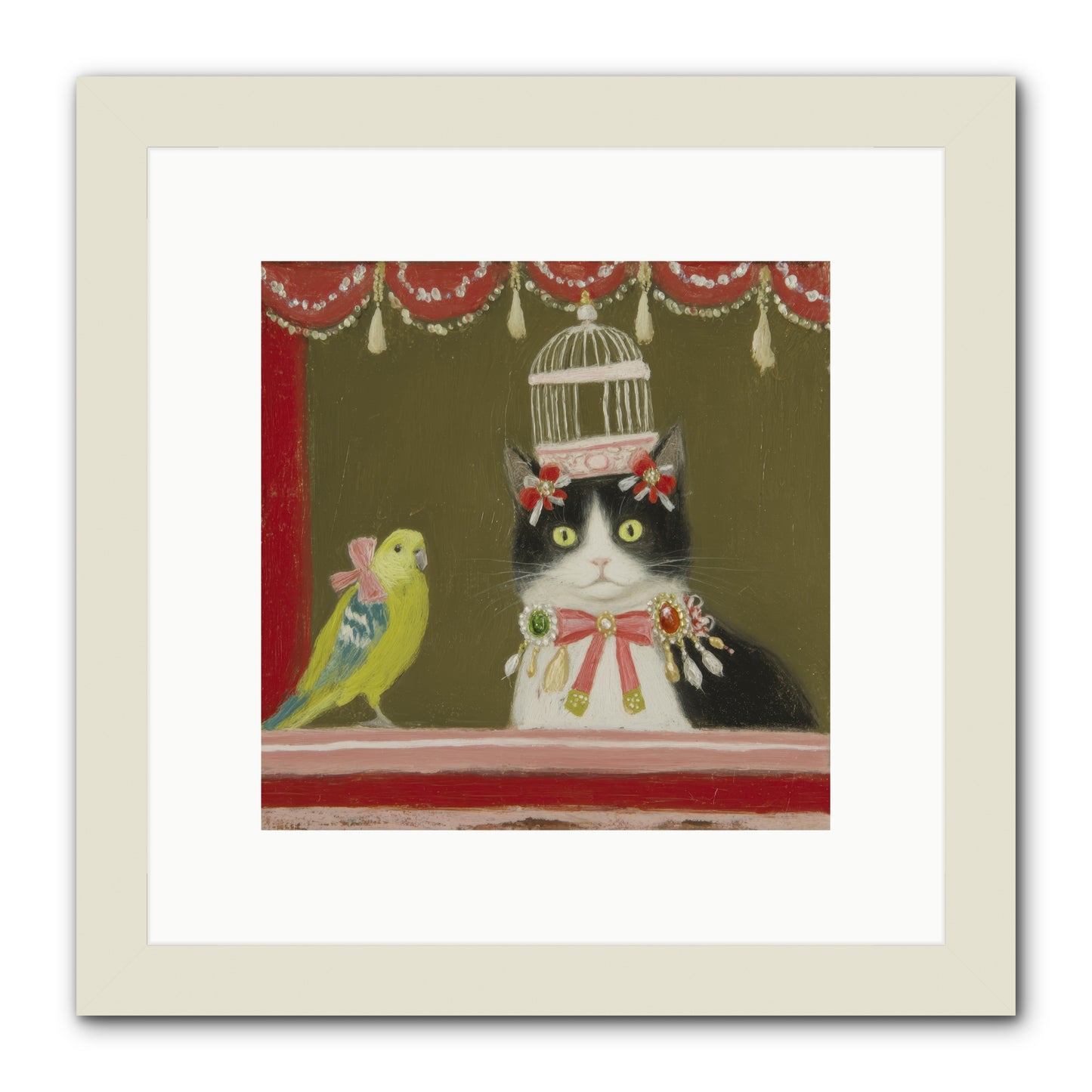 Forgotten Garden Tales -- Framed Print - White 10x10