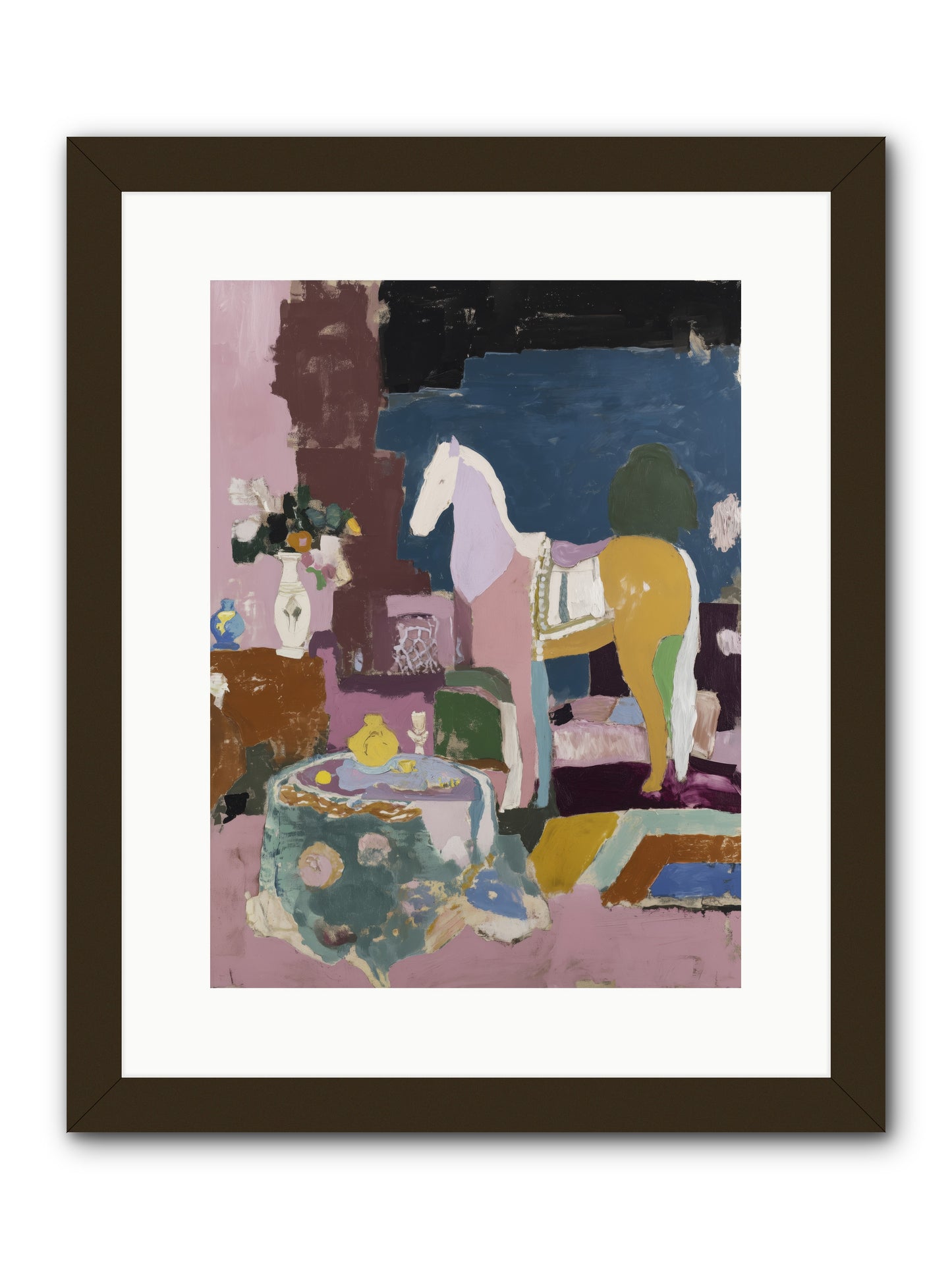 Forgotten Library -- Framed Print - Black 12x16