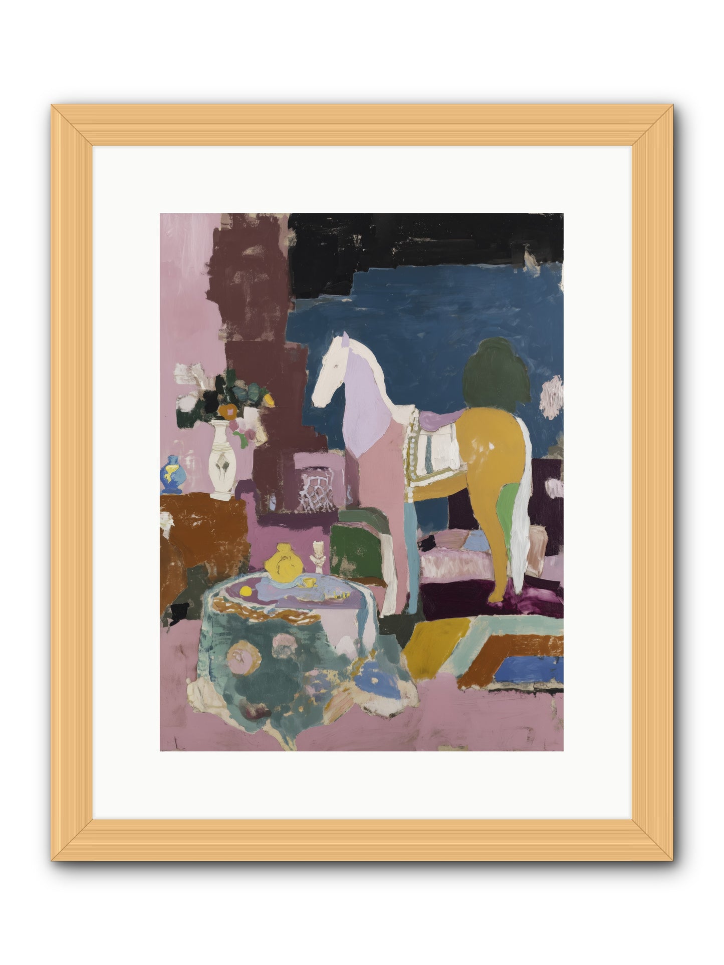 Forgotten Library -- Framed Print - Natural 12x16