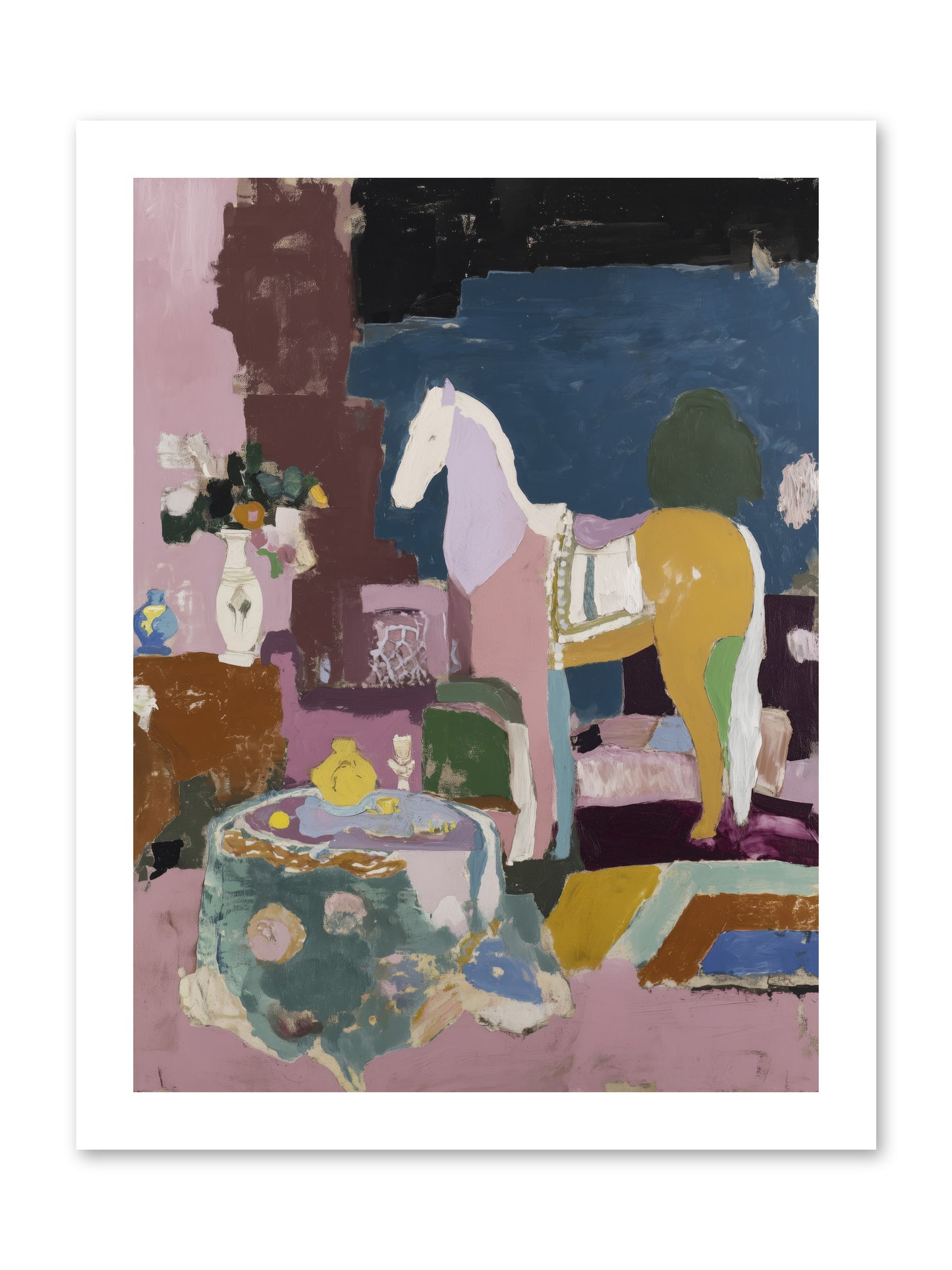 Forgotten Library -- Loose Canvas Print 12x16
