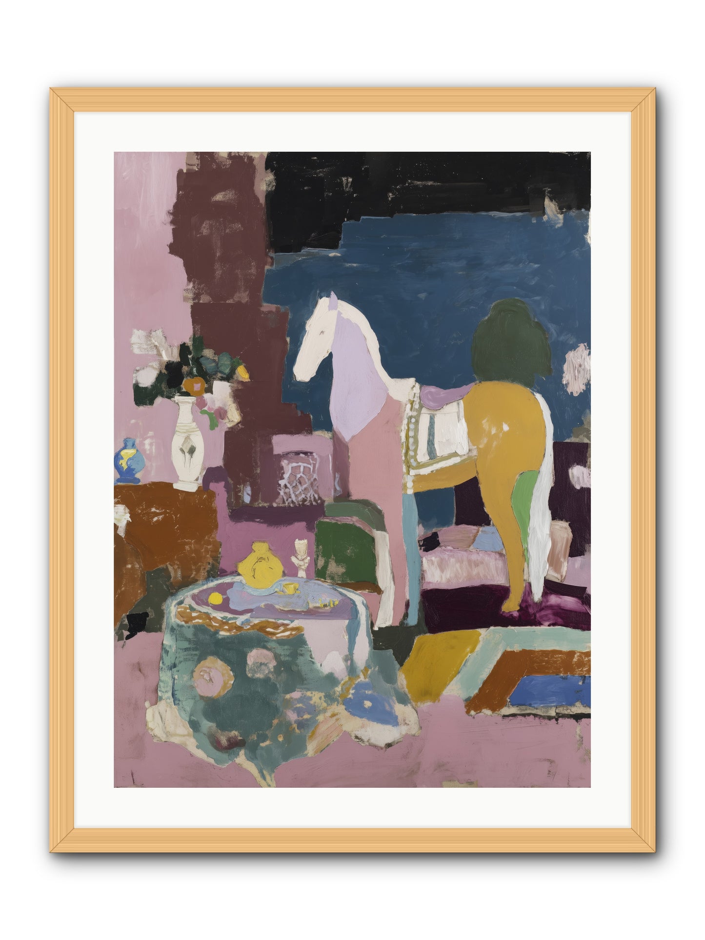 Forgotten Library -- Framed Print - Natural 24x32