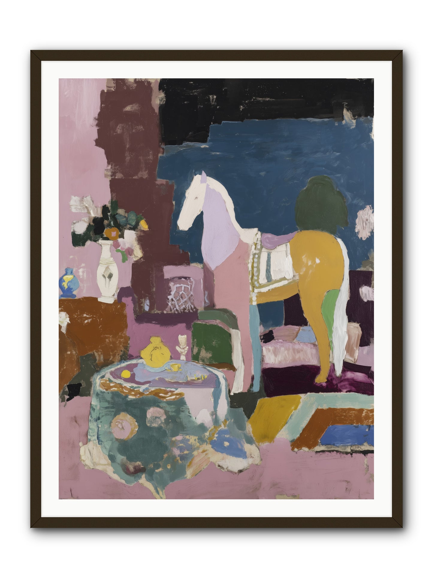 Forgotten Library -- Framed Print - Black 36x48