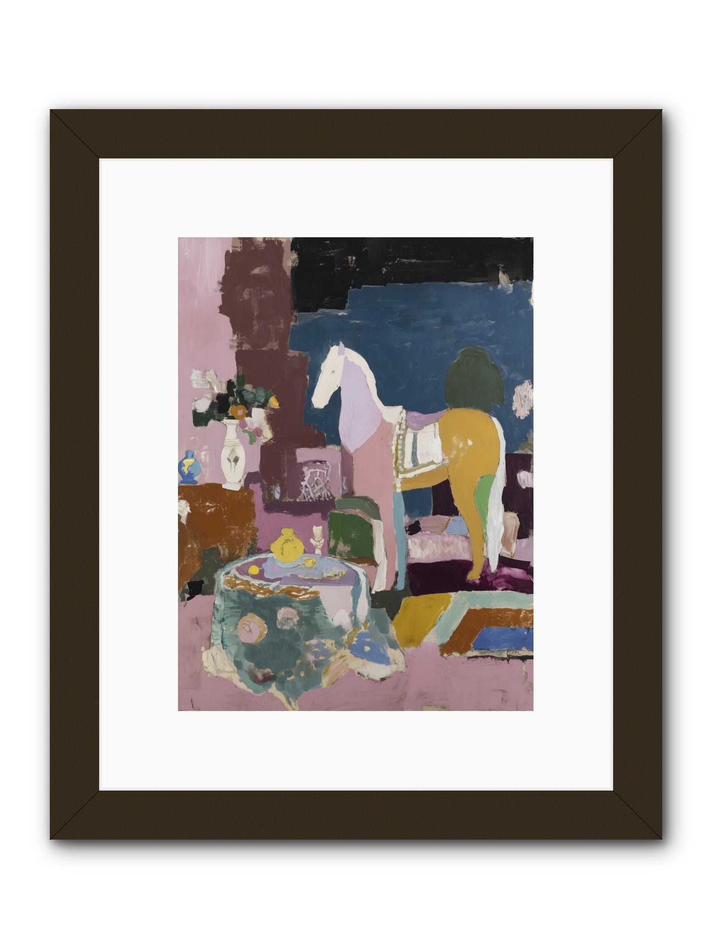 Forgotten Library -- Framed Print - Black 9x12