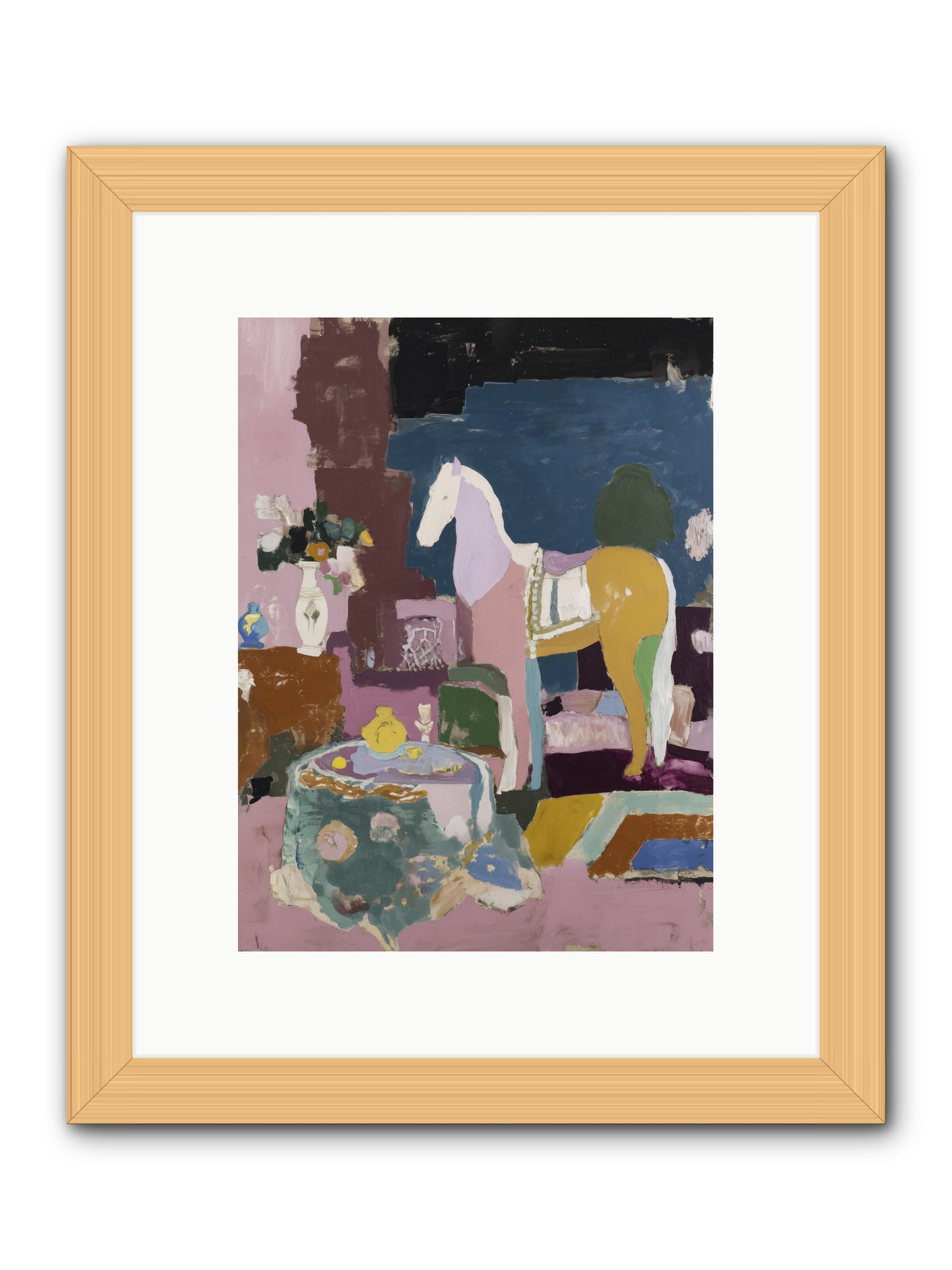 Forgotten Library -- Framed Print - Natural 9x12
