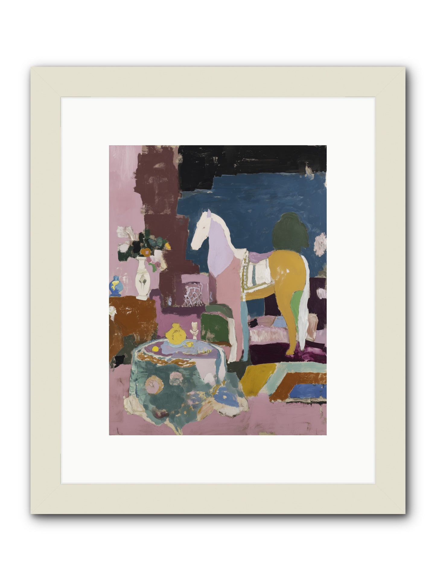Forgotten Library -- Framed Print - White 9x12