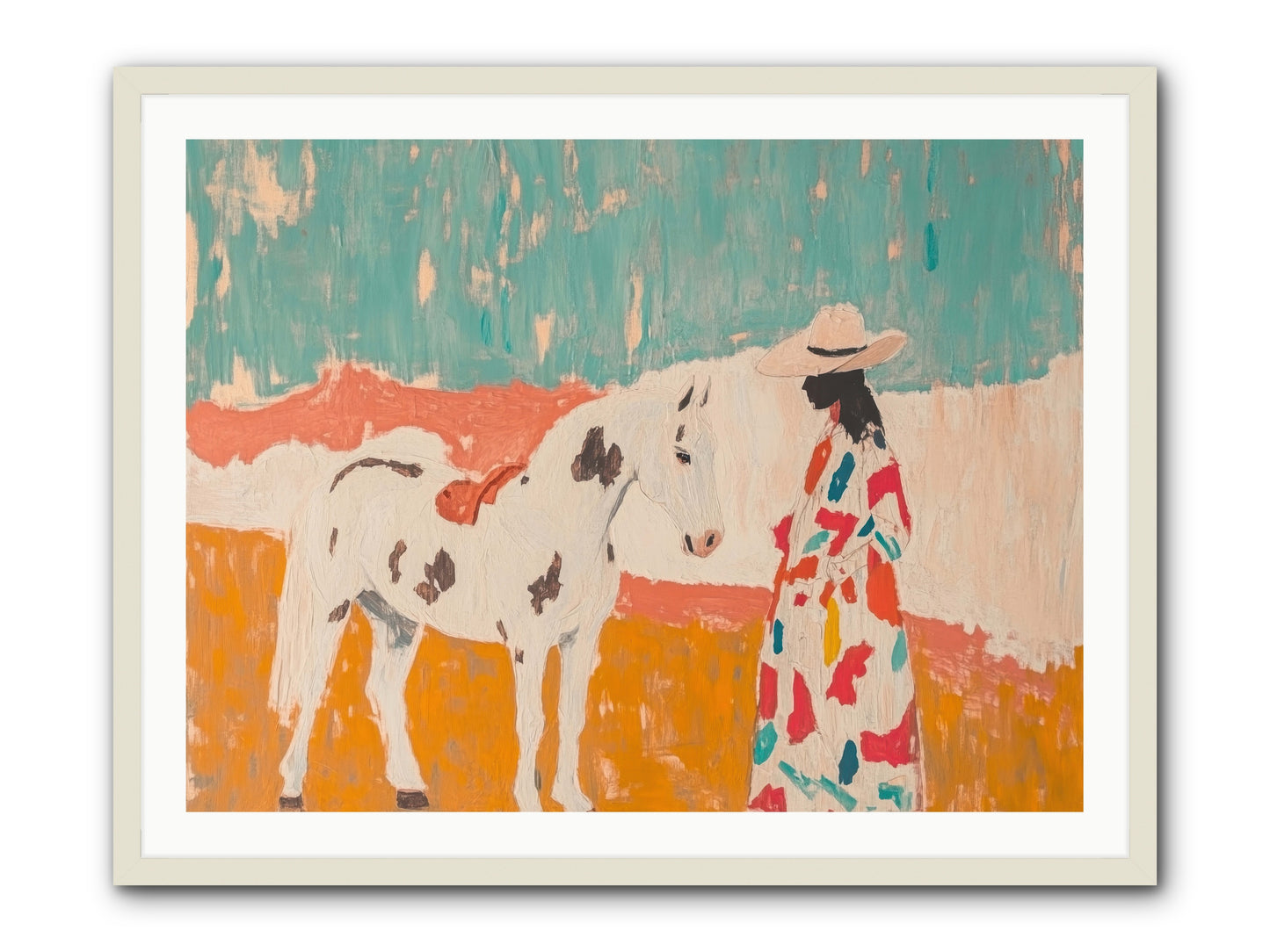 Forgotten Trail -- Framed Print - White 40x30