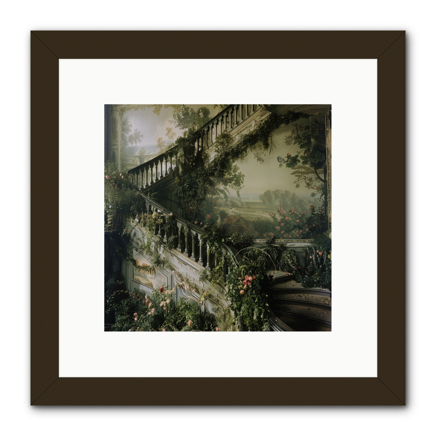 Forgotten Wonderland No. 1 -- Framed Print - Black 10x10