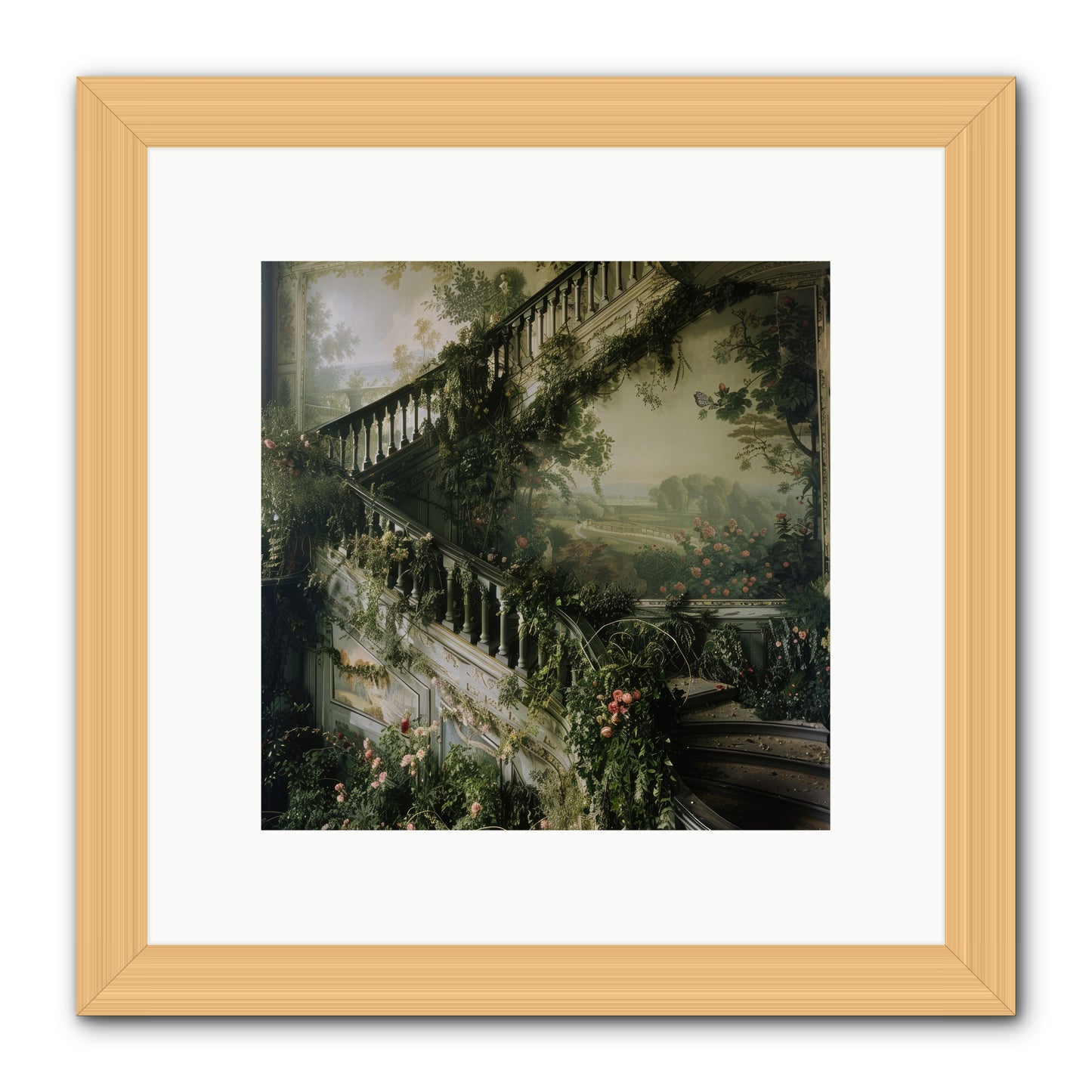 Forgotten Wonderland No. 1 -- Framed Print - Natural 10x10