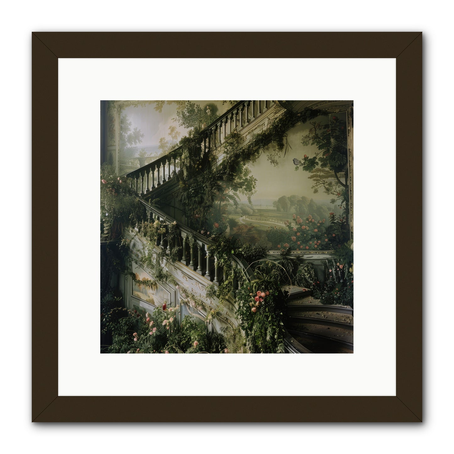Forgotten Wonderland No. 1 -- Framed Print - Black 12x12