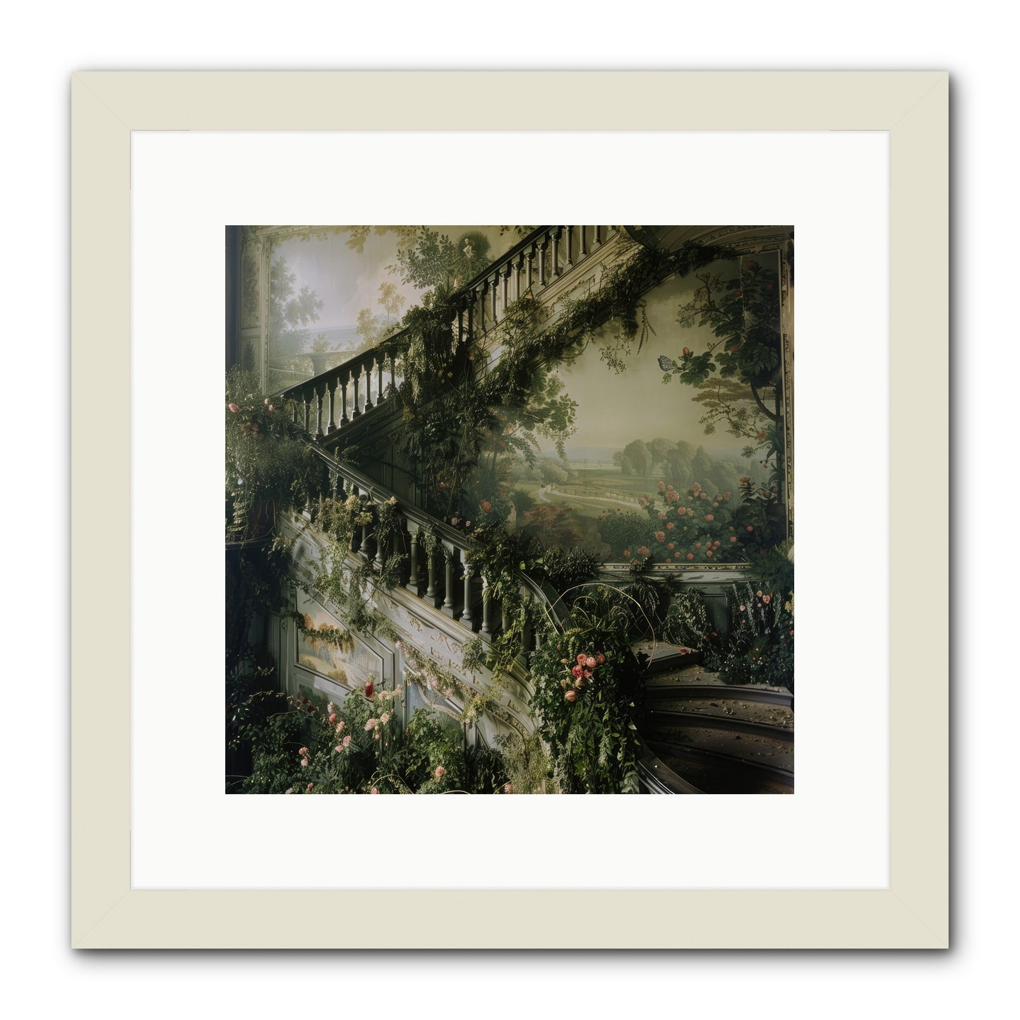 Forgotten Wonderland No. 1 -- Framed Print - White 12x12