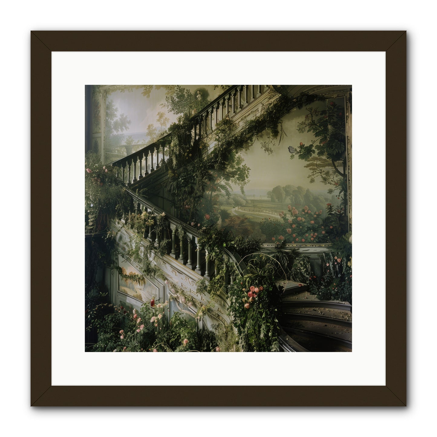 Forgotten Wonderland No. 1 -- Framed Print - Black 16x16