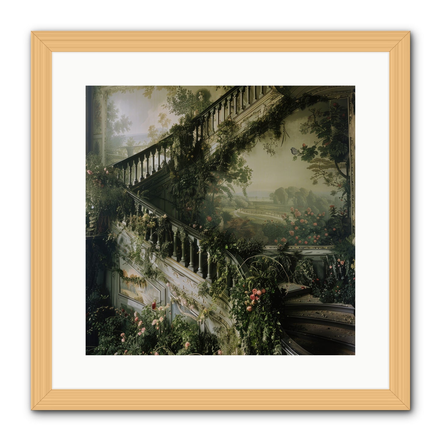 Forgotten Wonderland No. 1 -- Framed Print - Natural 16x16