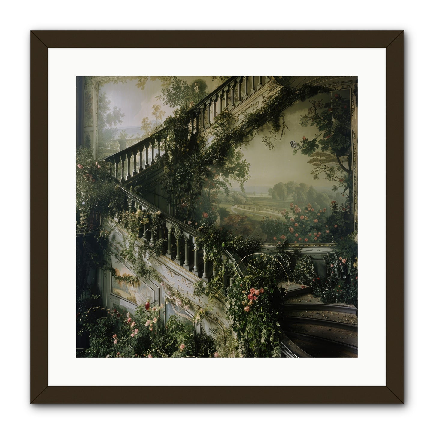 Forgotten Wonderland No. 1 -- Framed Print - Black 20x20