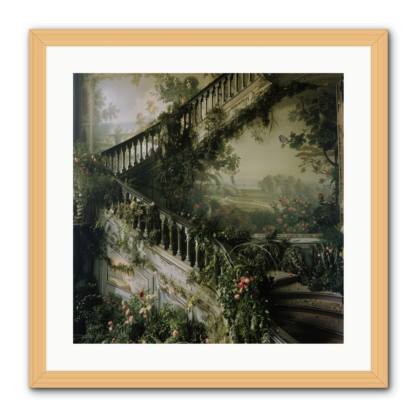 Forgotten Wonderland No. 1 -- Framed Print - Natural 20x20