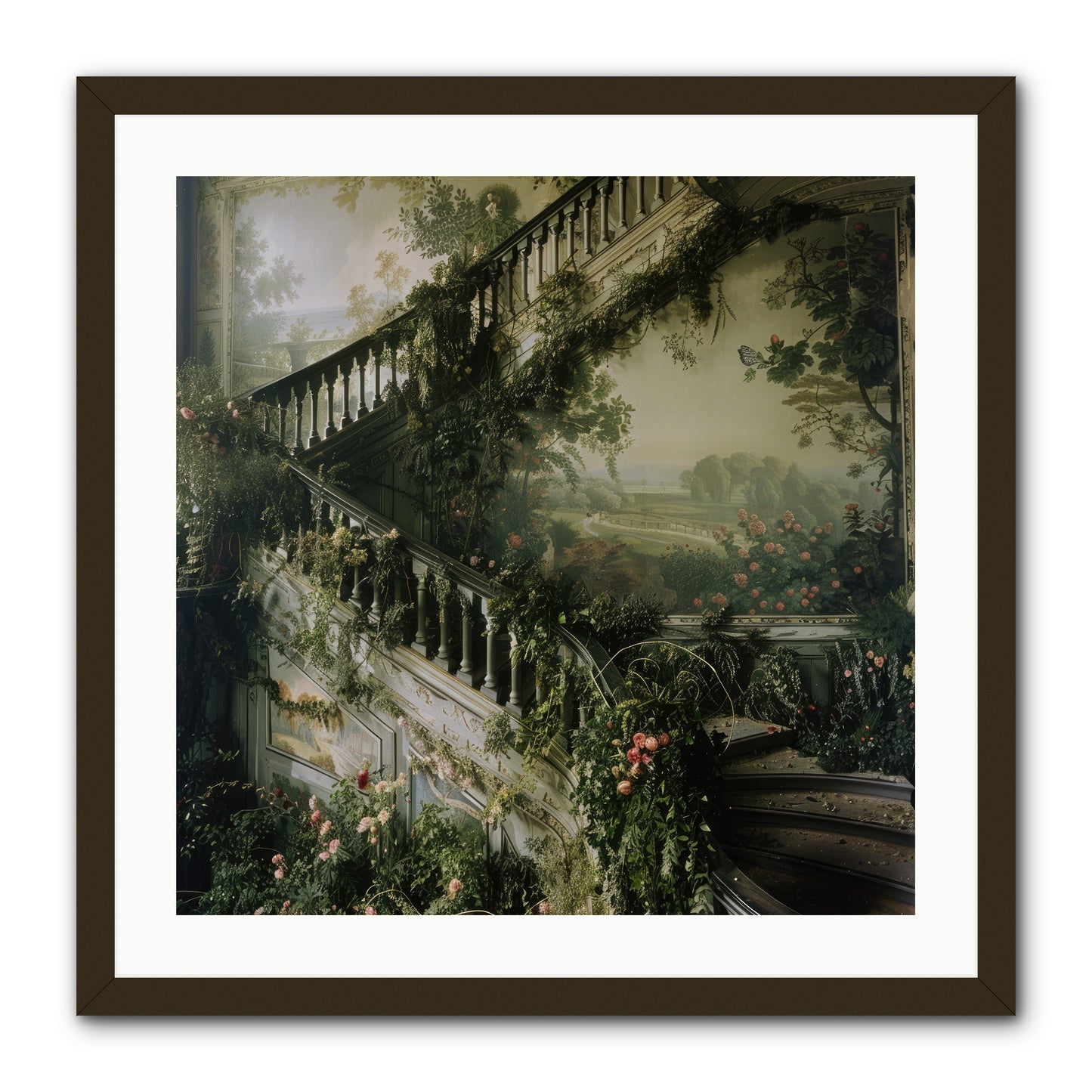 Forgotten Wonderland No. 1 -- Framed Print - Black 24x24