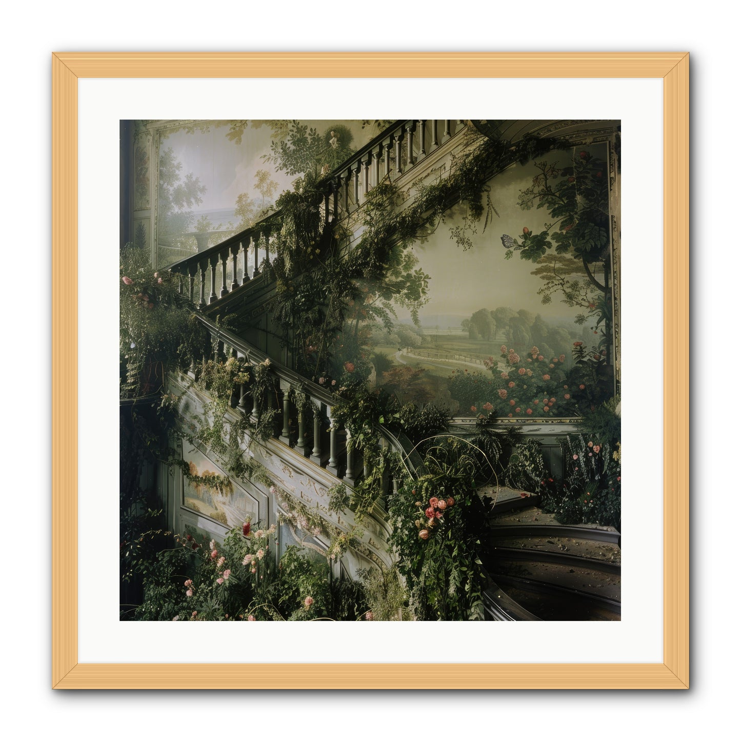 Forgotten Wonderland No. 1 -- Framed Print - Natural 24x24