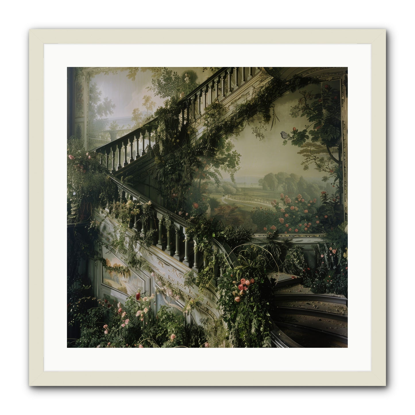 Forgotten Wonderland No. 1 -- Framed Print - White 24x24