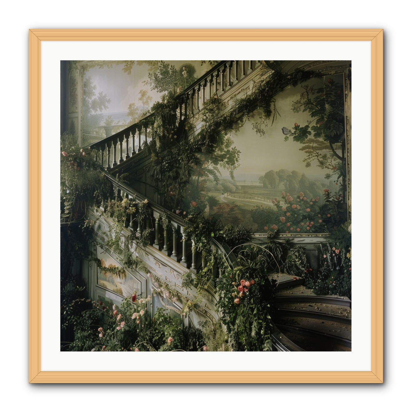 Forgotten Wonderland No. 1 -- Framed Print - Natural 30x30