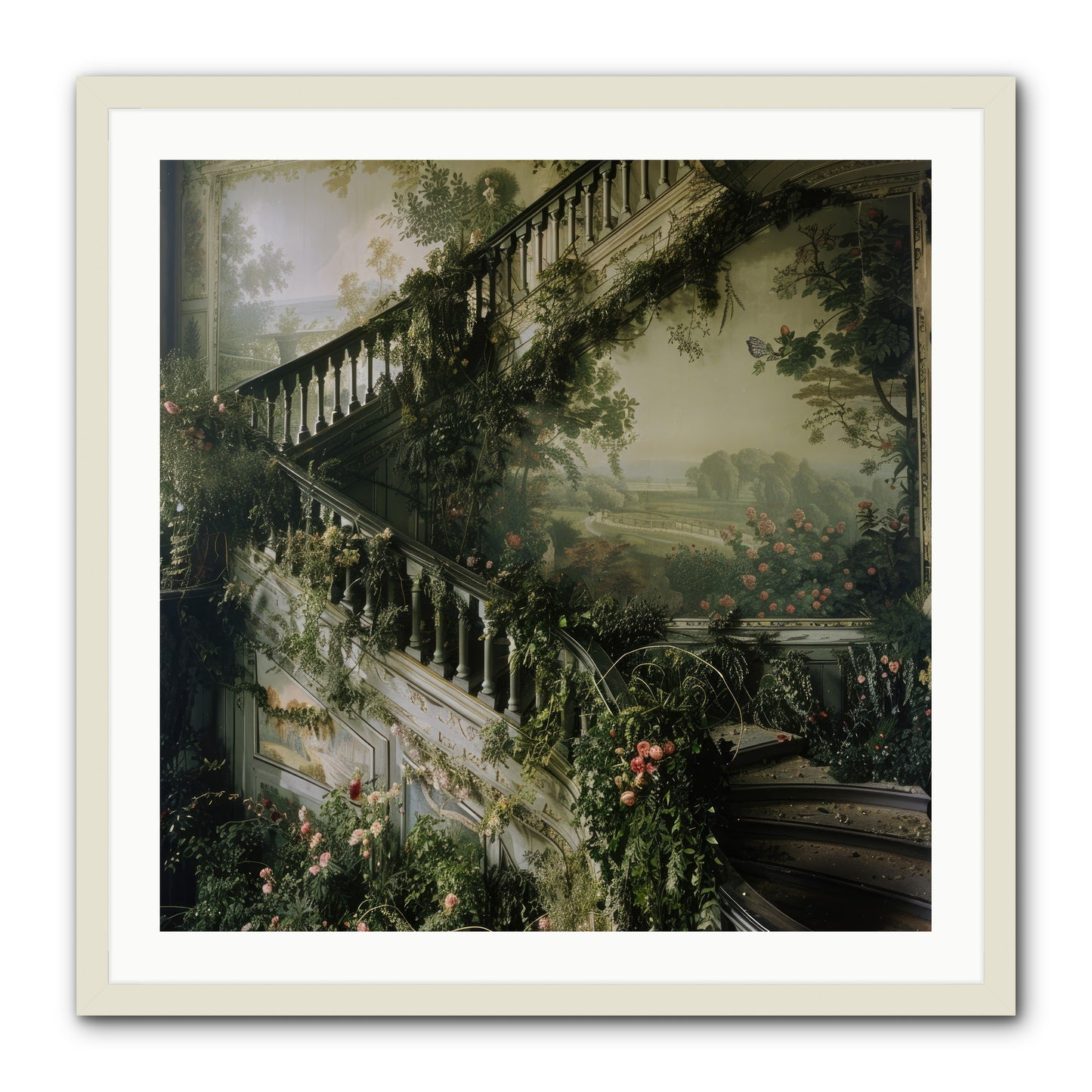 Forgotten Wonderland No. 1 -- Framed Print - White 30x30