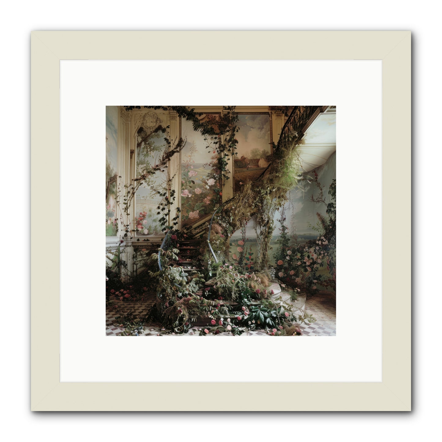 Forgotten Wonderland No. 3 -- Framed Print - White 10x10