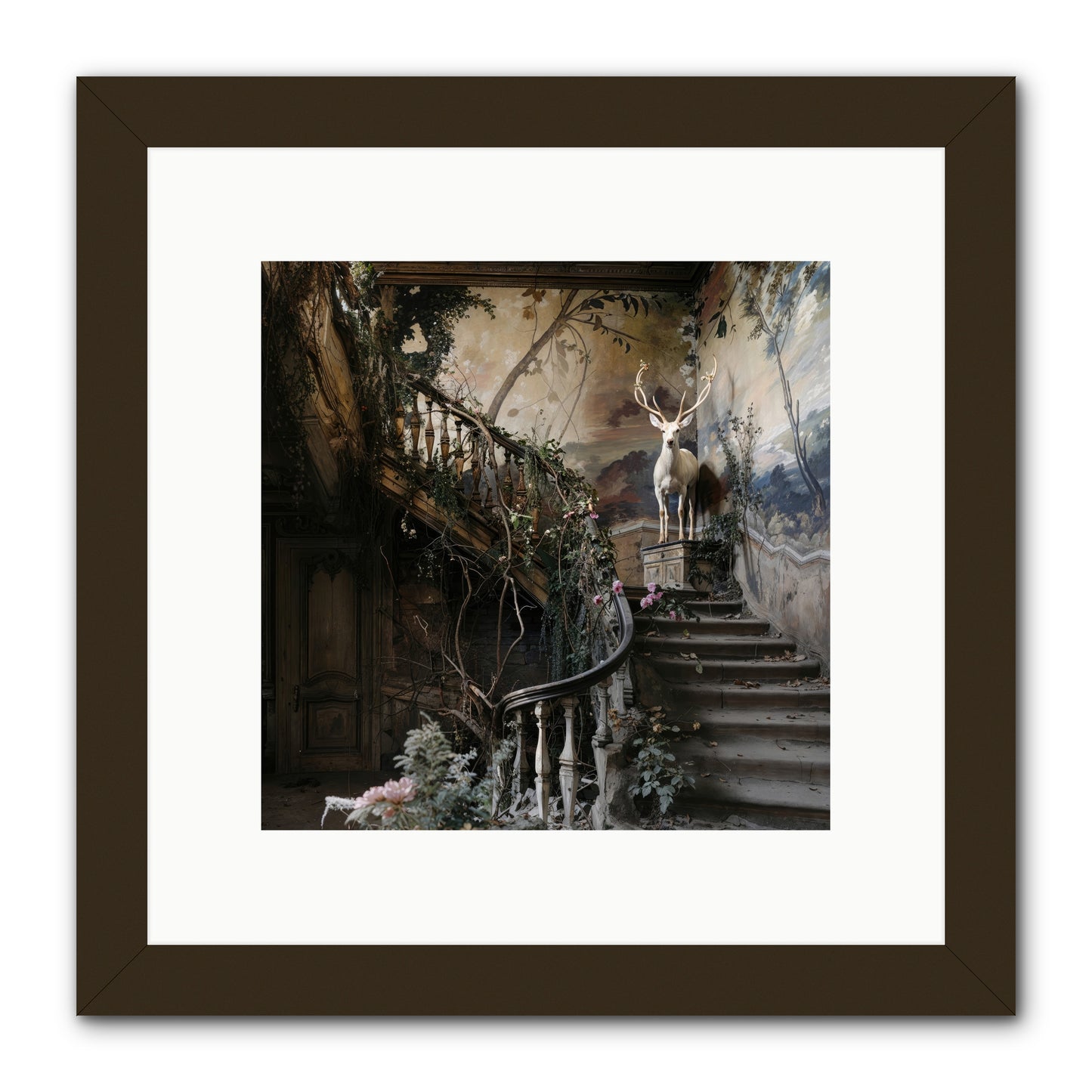 Forgotten Wonderland No. 5 -- Framed Print - Black 10x10