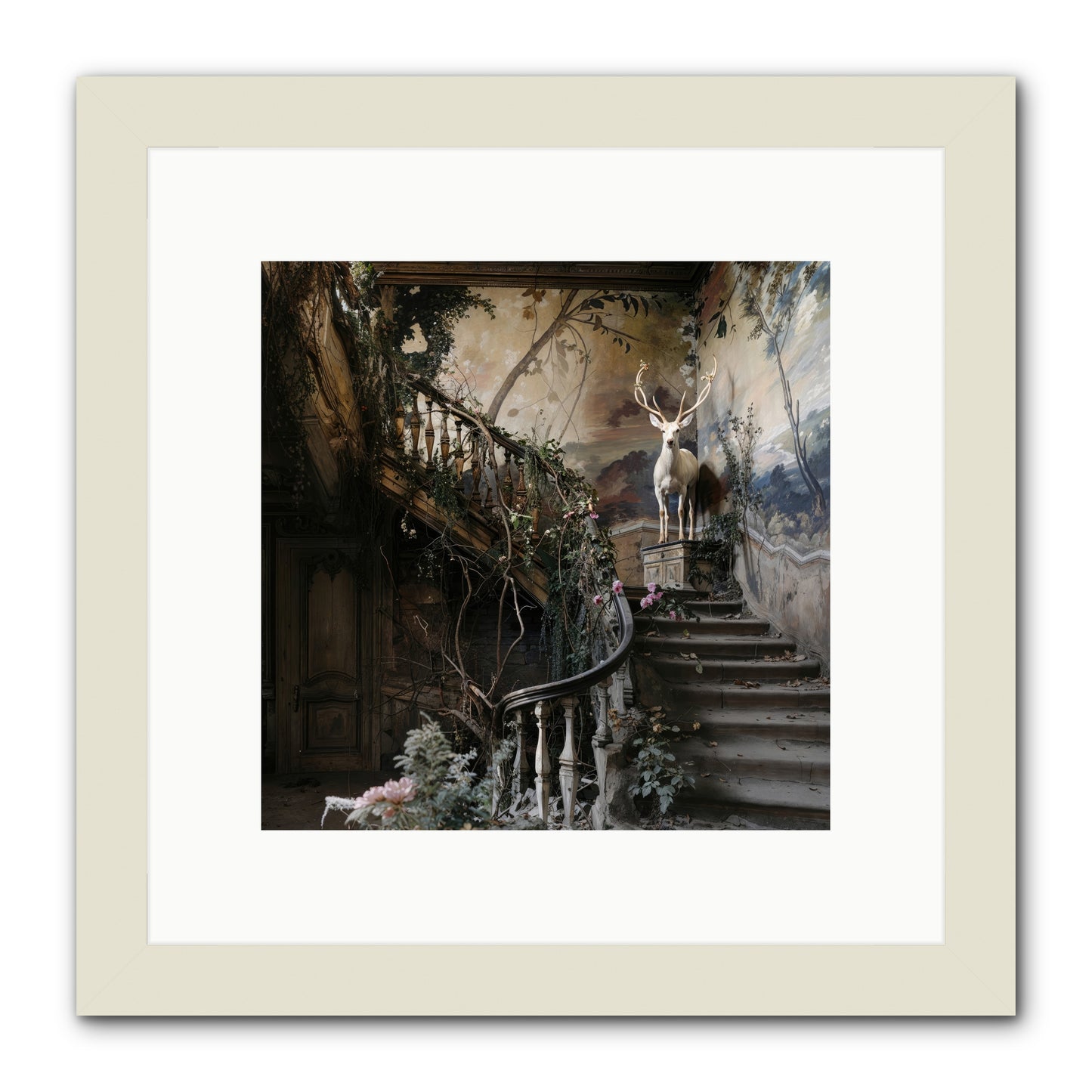 Forgotten Wonderland No. 5 -- Framed Print - White 10x10