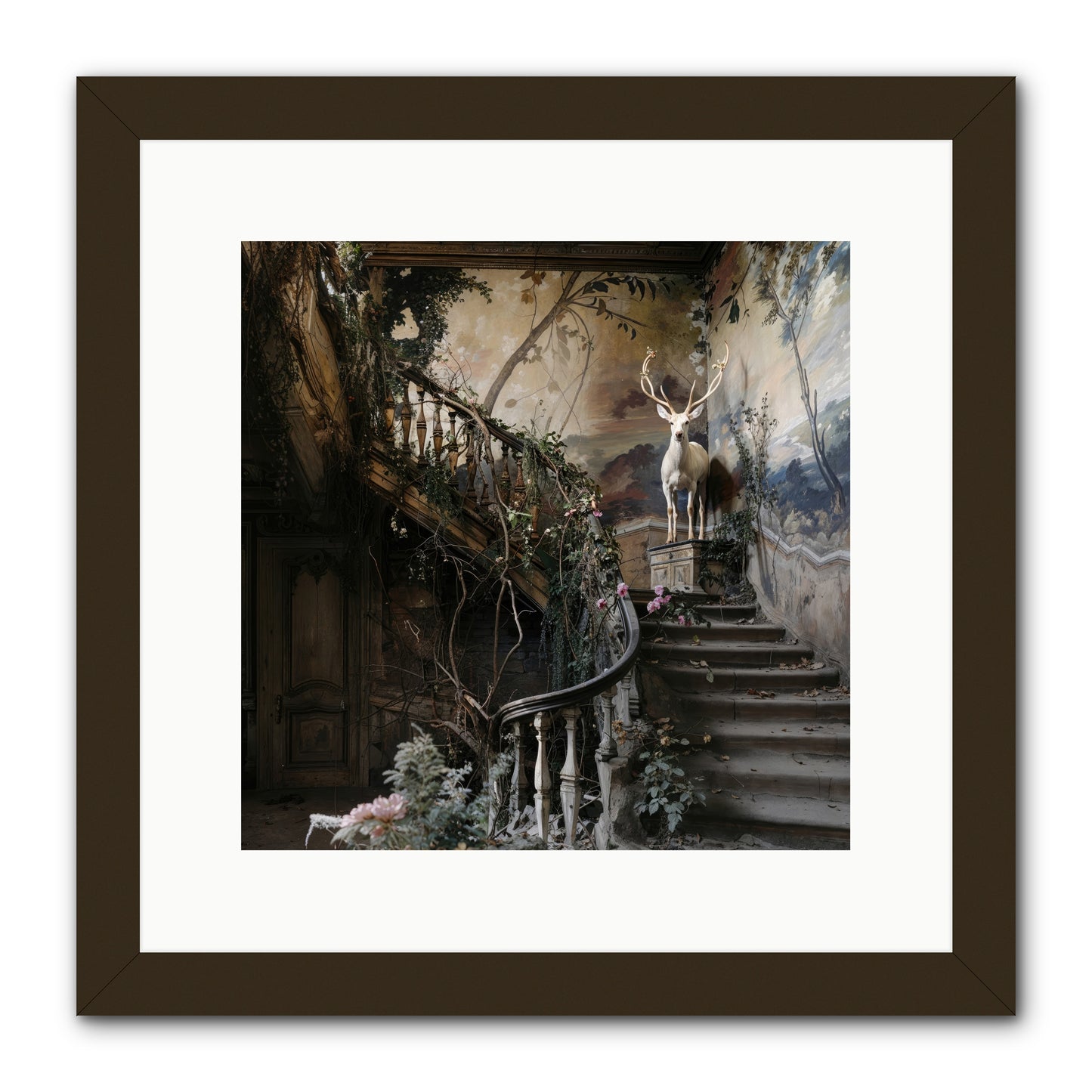 Forgotten Wonderland No. 5 -- Framed Print - Black 12x12