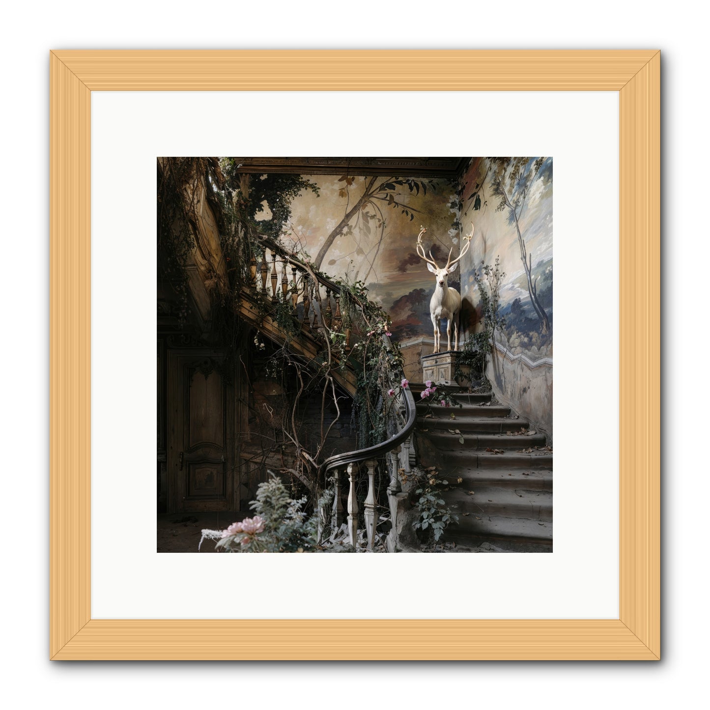 Forgotten Wonderland No. 5 -- Framed Print - Natural 12x12