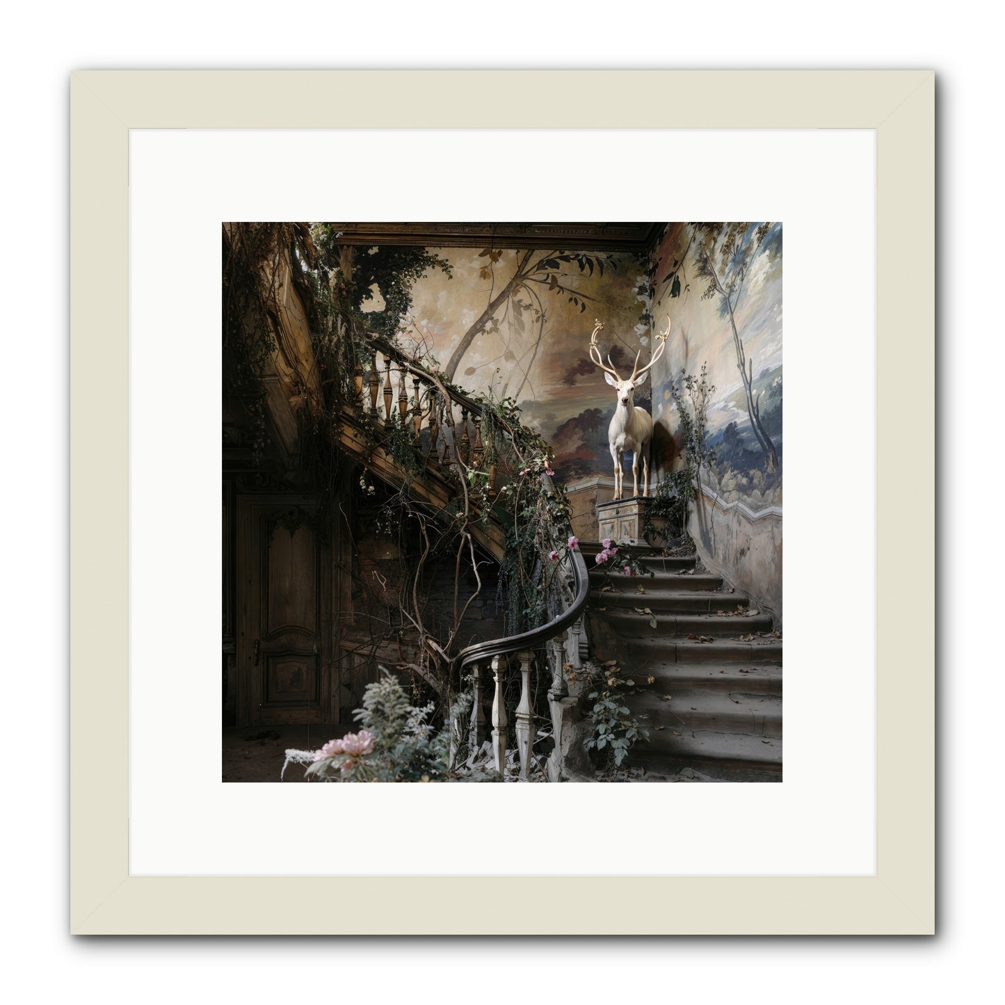 Forgotten Wonderland No. 5 -- Framed Print - White 12x12
