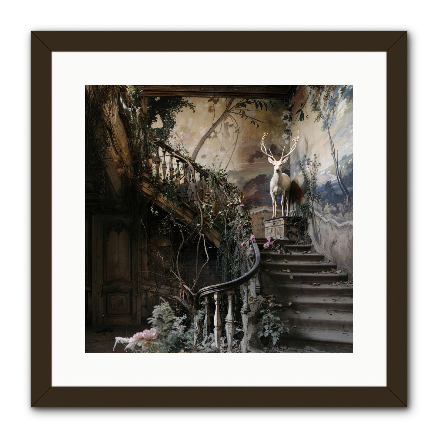 Forgotten Wonderland No. 5 -- Framed Print - Black 16x16