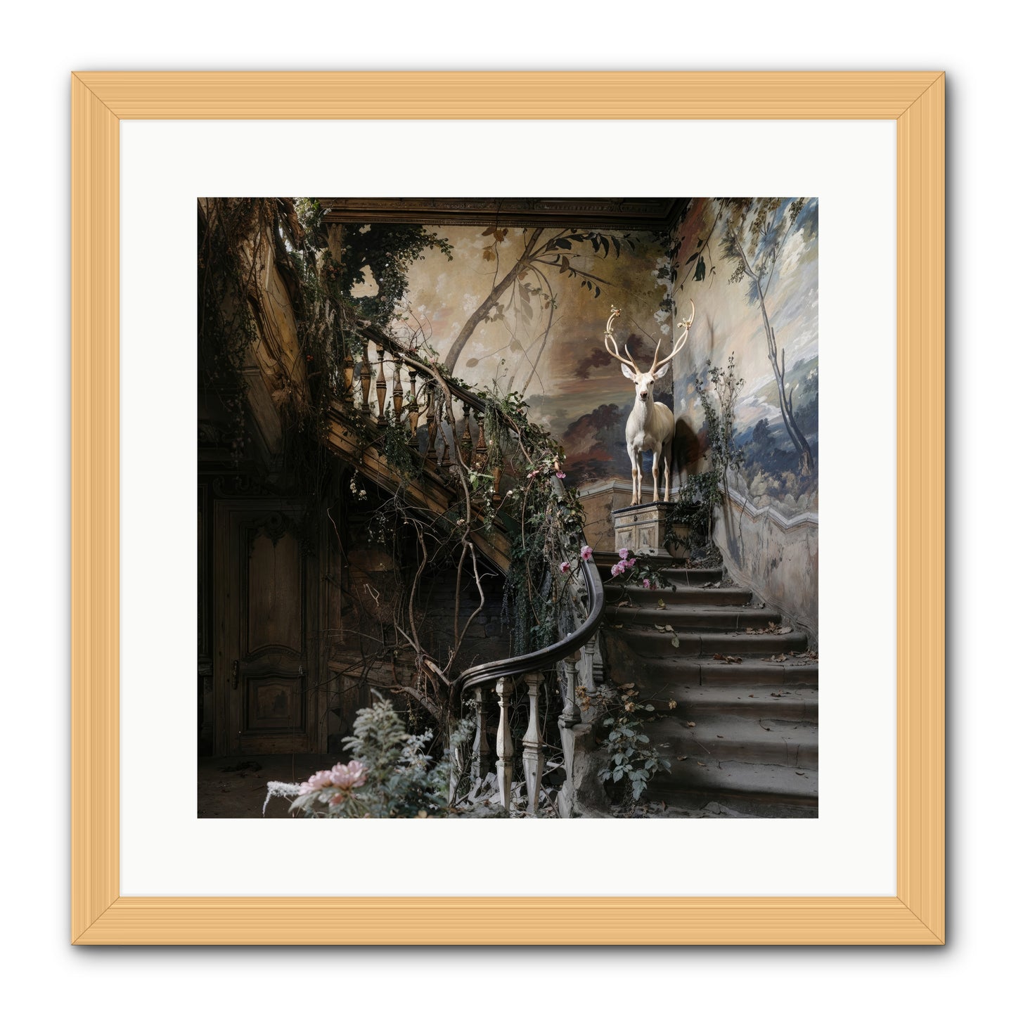 Forgotten Wonderland No. 5 -- Framed Print - Natural 16x16