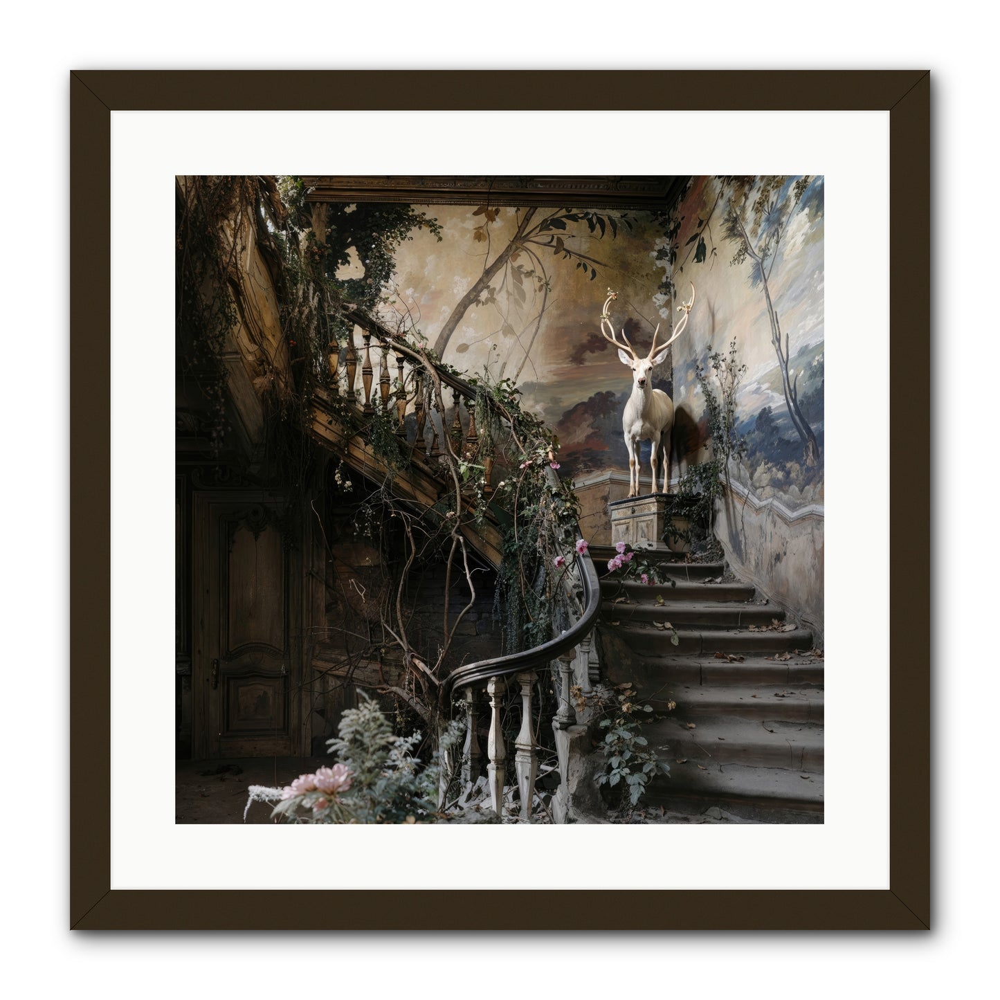 Forgotten Wonderland No. 5 -- Framed Print - Black 20x20