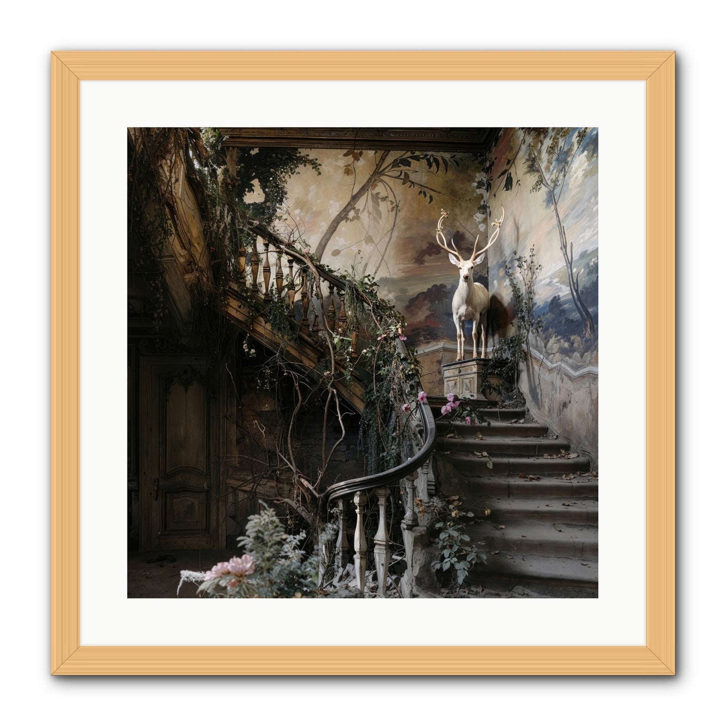 Forgotten Wonderland No. 5 -- Framed Print - Natural 20x20