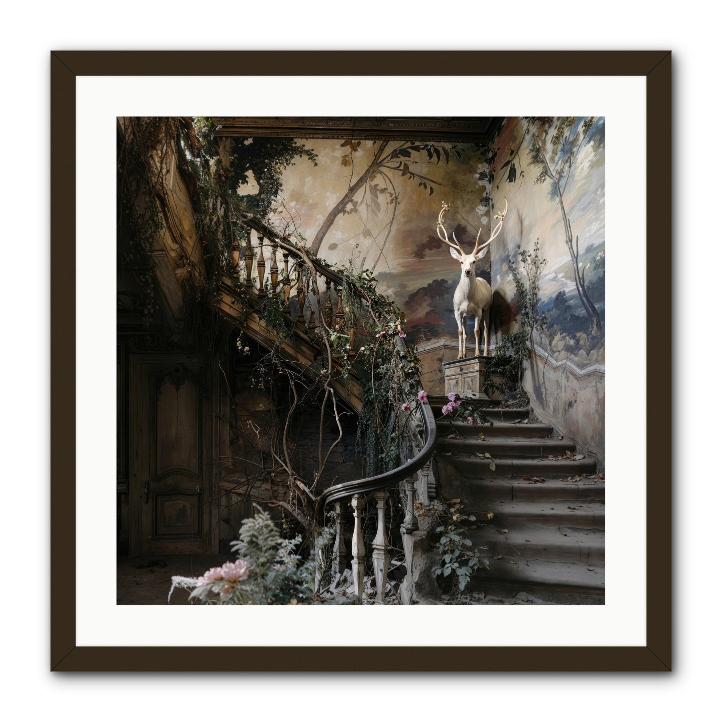 Forgotten Wonderland No. 5 -- Framed Print - Black 24x24