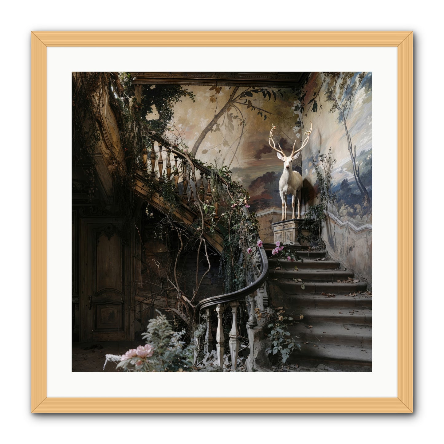Forgotten Wonderland No. 5 -- Framed Print - Natural 24x24