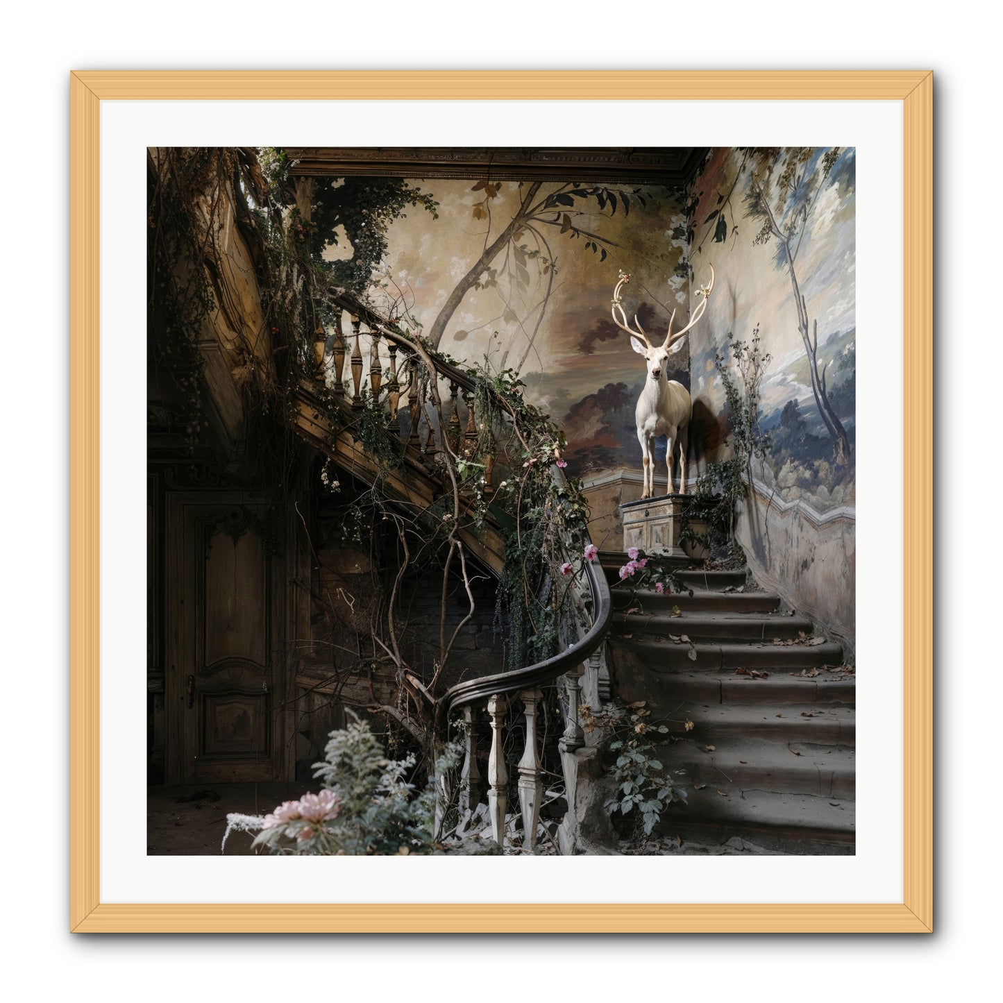 Forgotten Wonderland No. 5 -- Framed Print - Natural 30x30